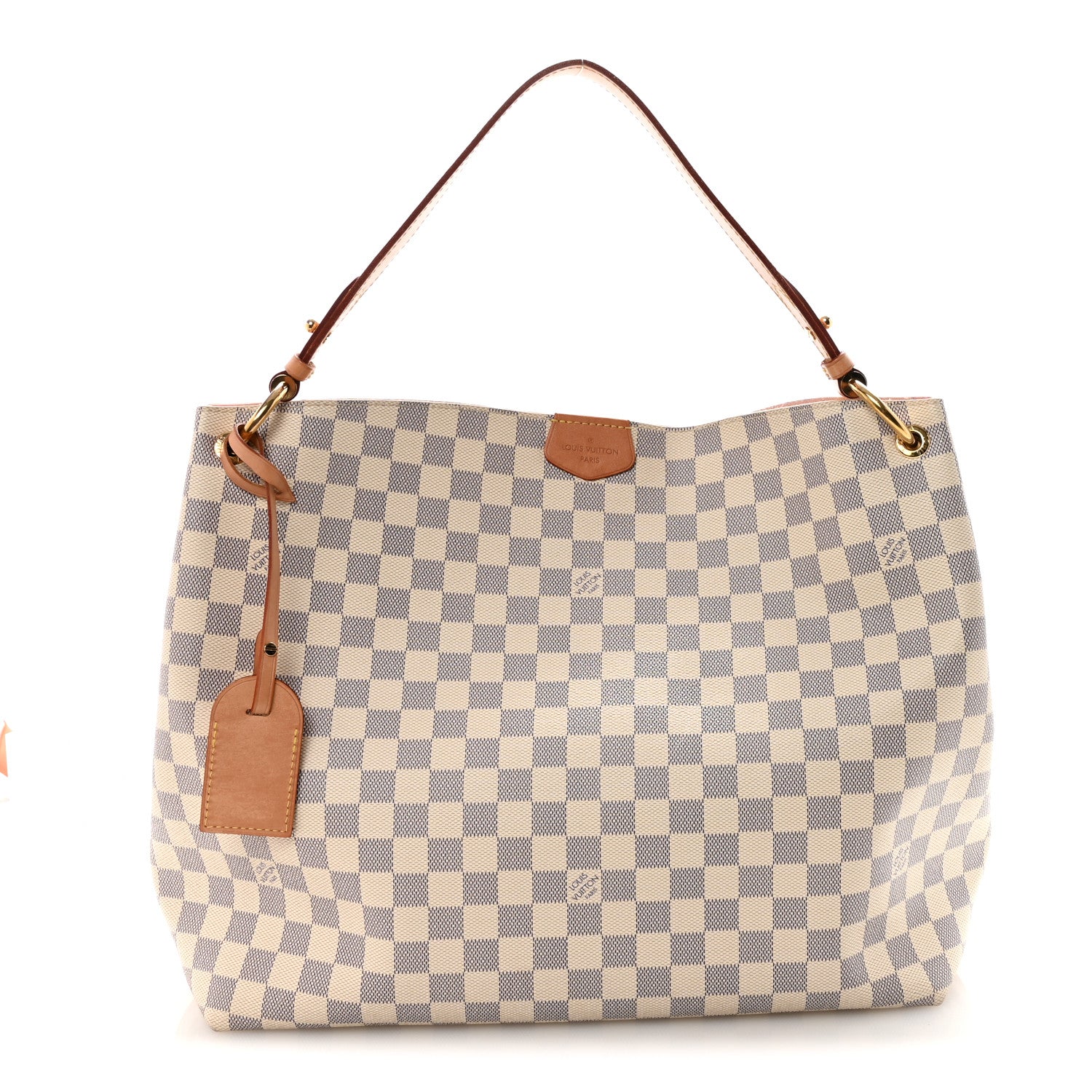 Damier Azur Graceful MM Rose Ballerine