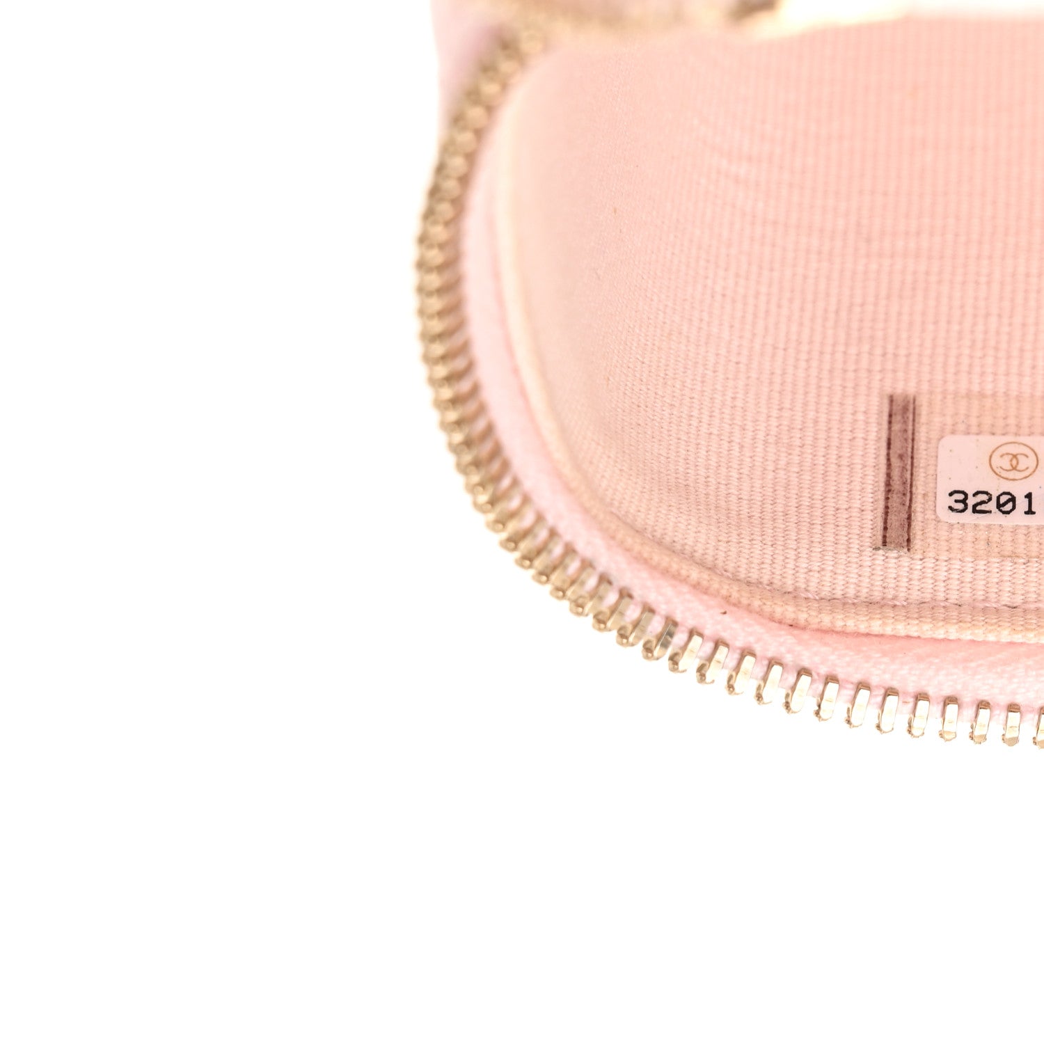 Lambskin Quilted Enamel Coco Mini Vanity Case With Chain Pink