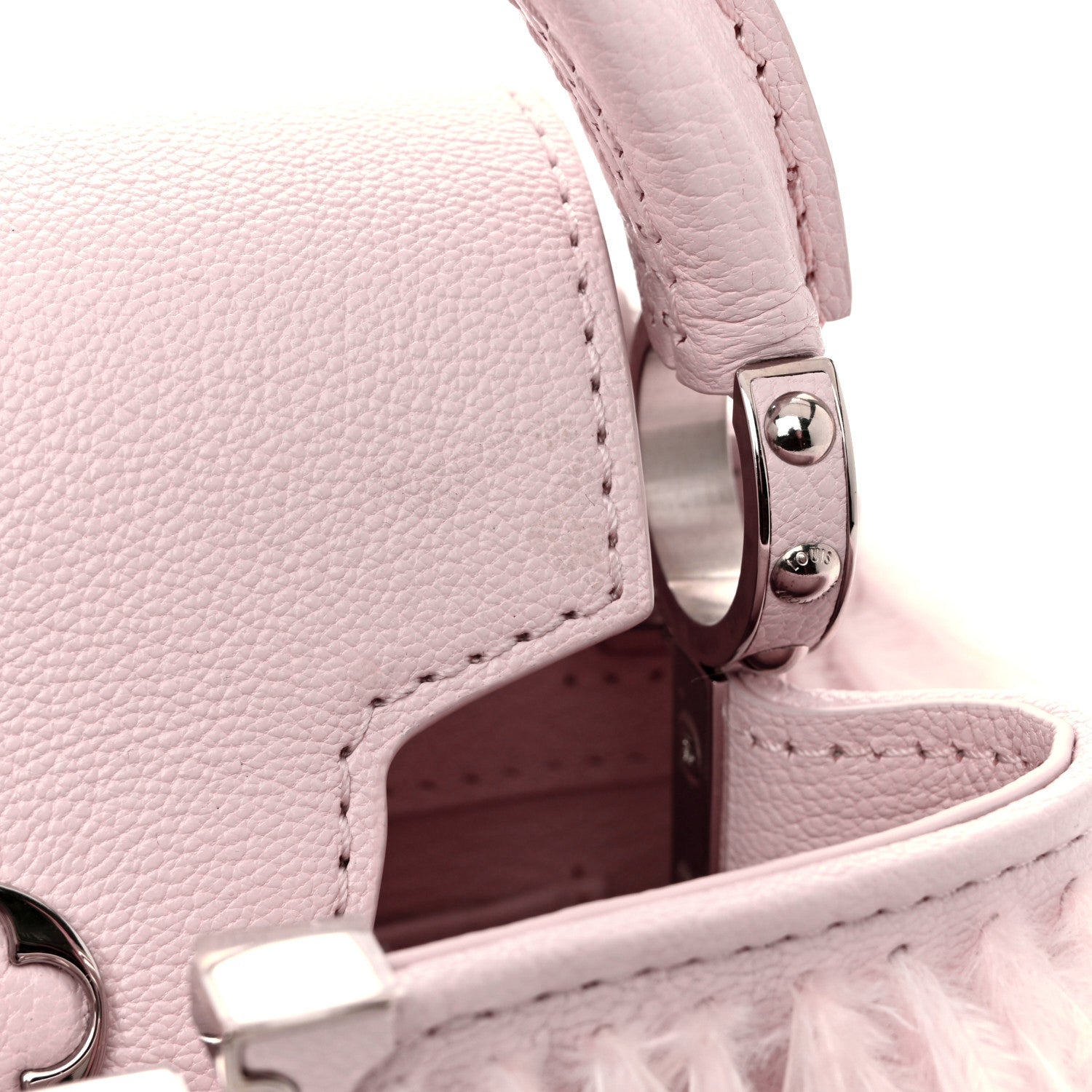 Ostrich Feather Capucines Mini Pink