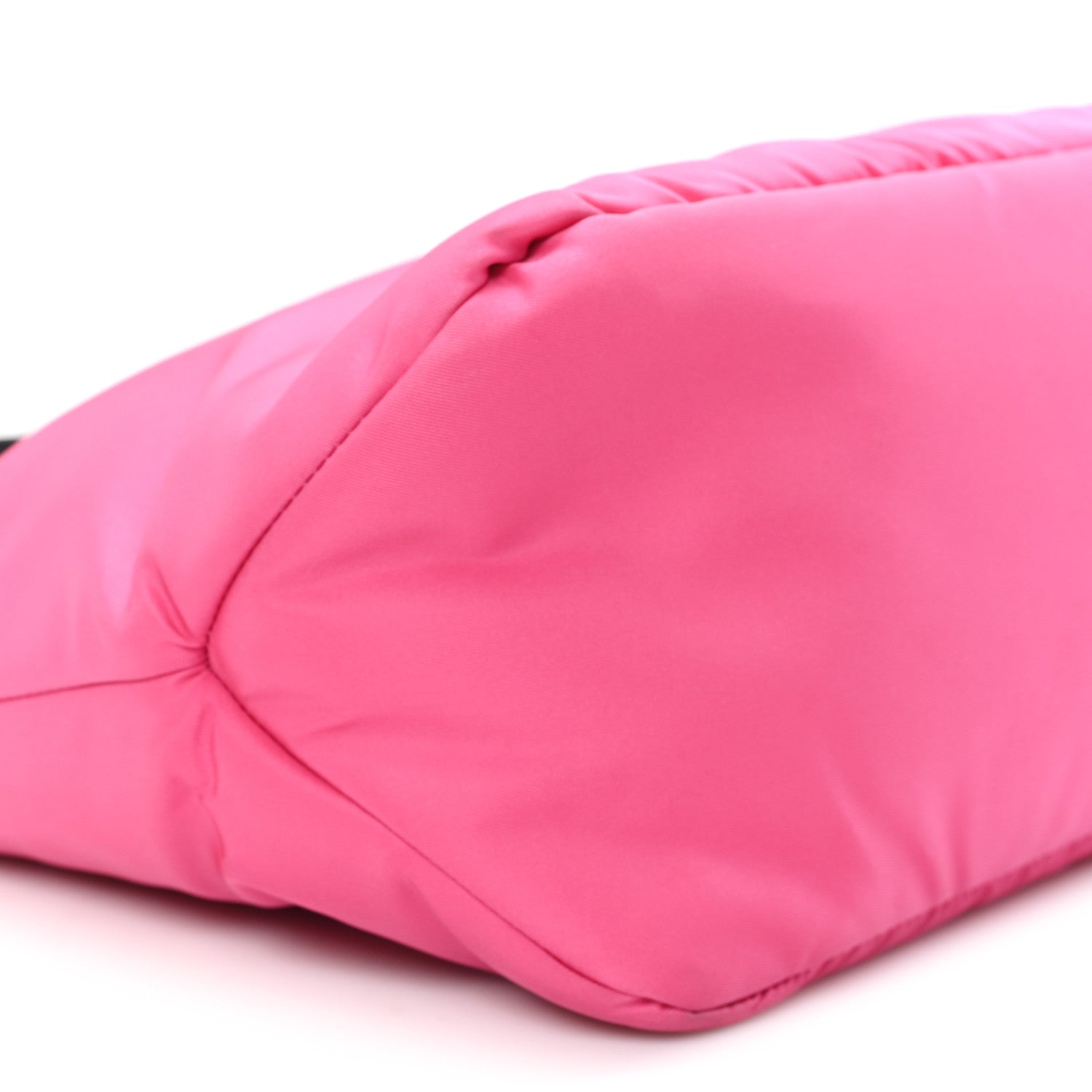 Tessuto Nylon Soft Padded Shopping Tote Fuxia
