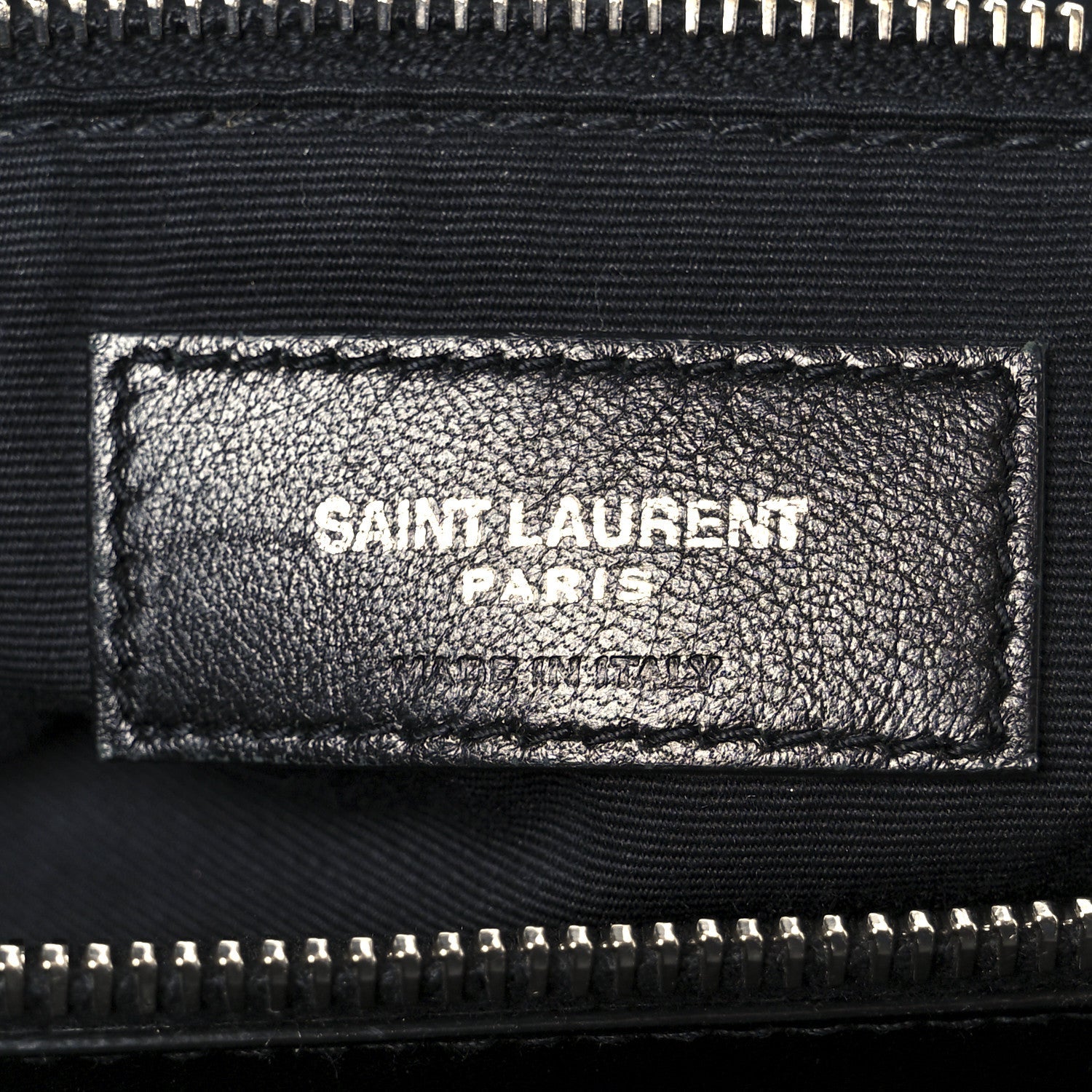 Calfskin Y Quilted Monogram Large Loulou Chain Satchel Black