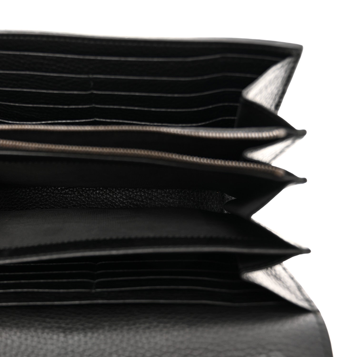 Calfskin GG Marmont Chain Wallet Black
