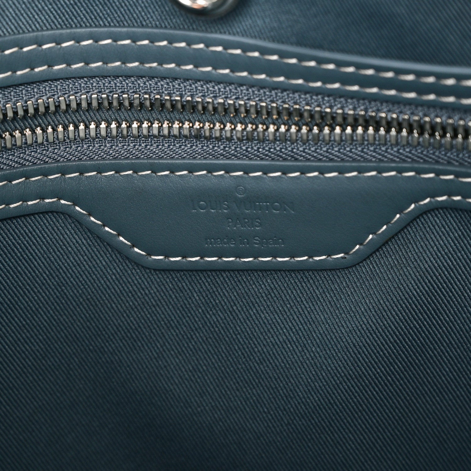 Monogram Washed Denim Weekend Tote NM Blue