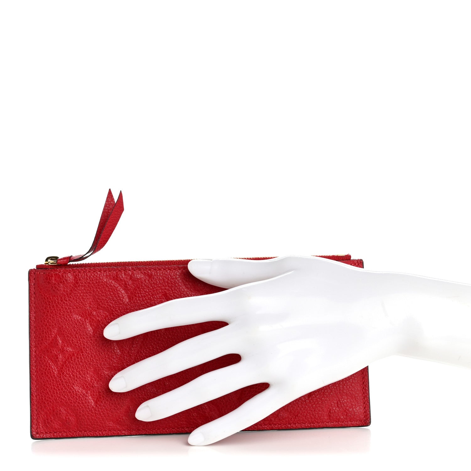 Empreinte Felicie Chain Wallet Zippered Insert Cherry