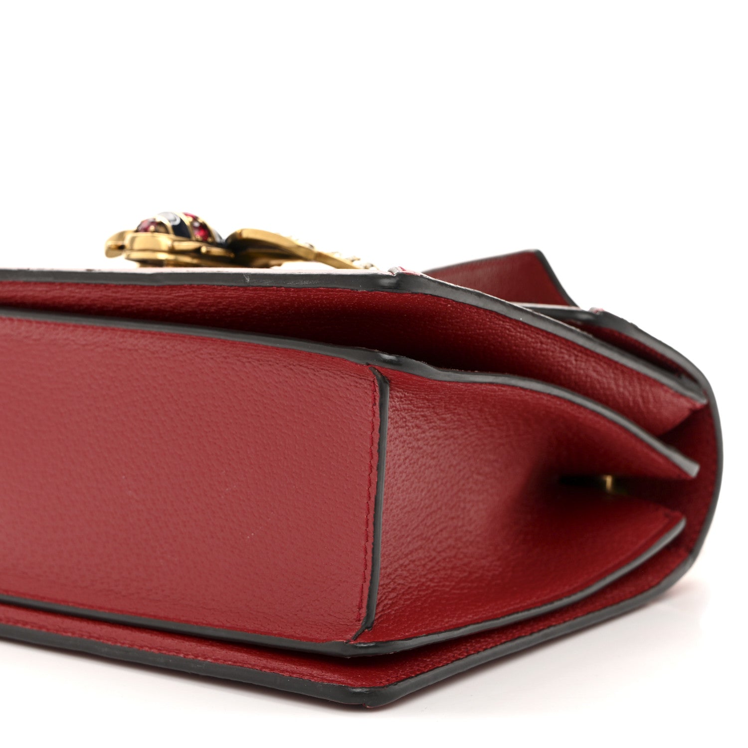 GG Supreme Monogram Small Queen Margaret Top Handle Bag Red