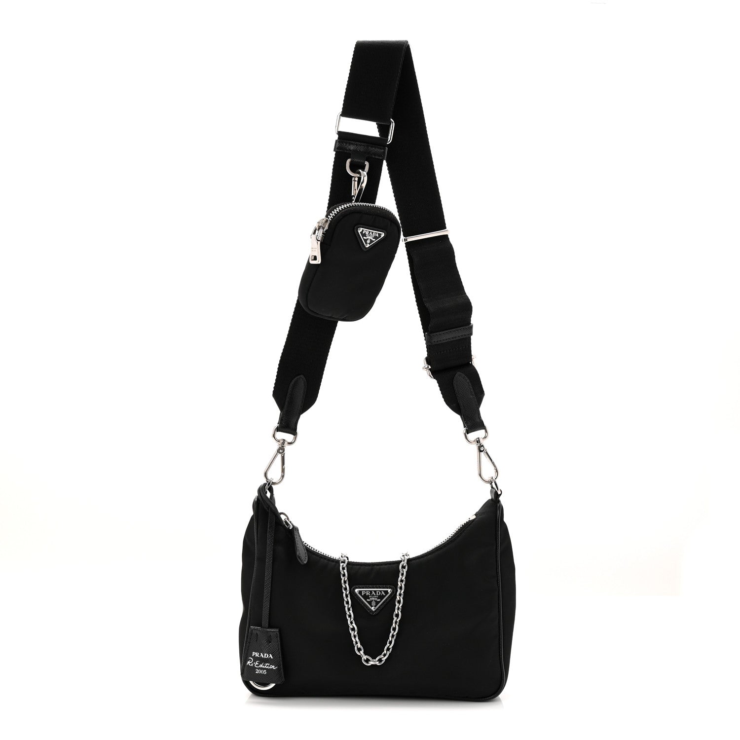 Nylon Re-Edition 2005 Shoulder Bag Black