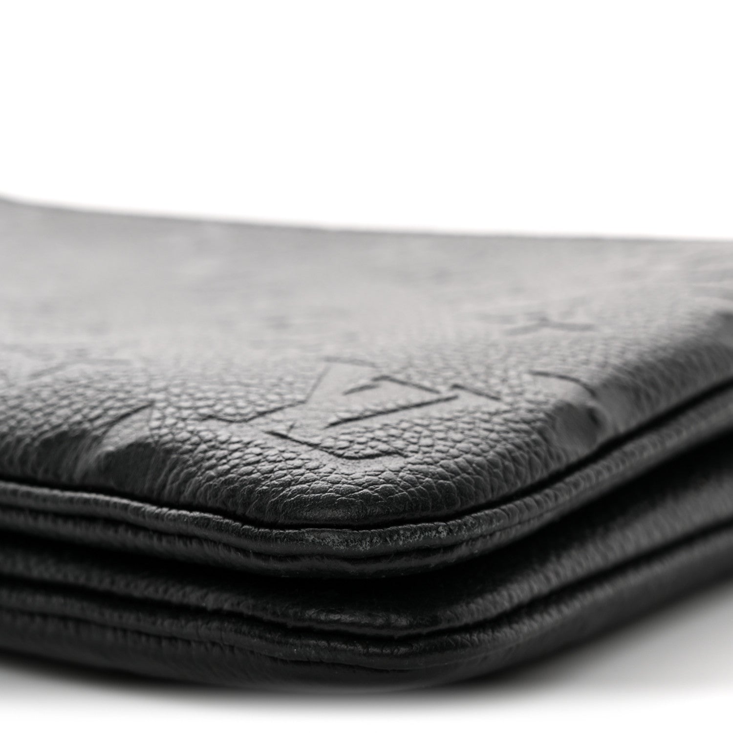 Empreinte Double Zip Pochette Black