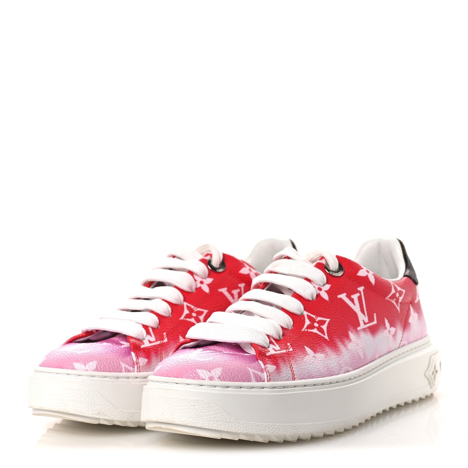 Monogram Escale Time Out Sneakers 35.5 Red