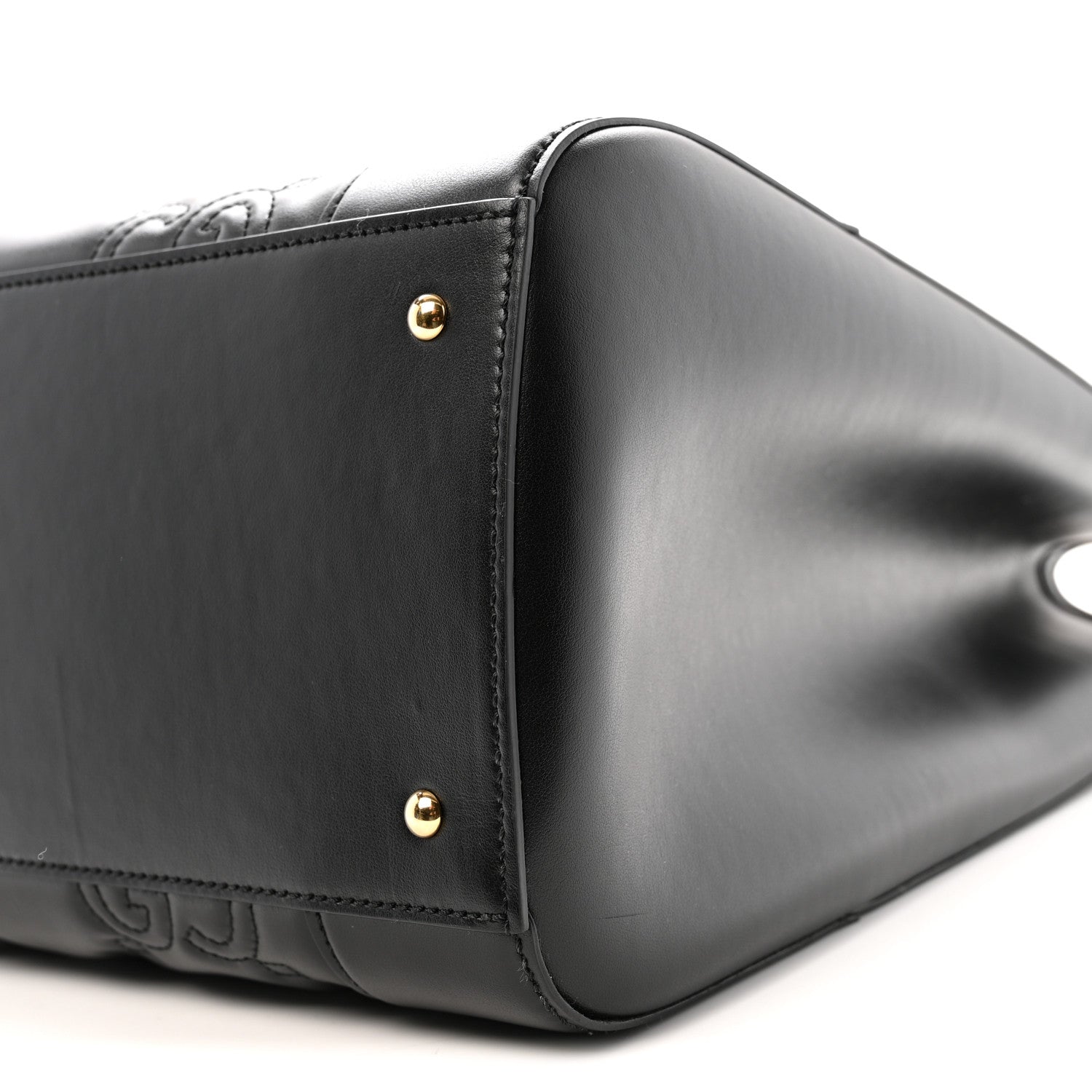 Calfskin GG Matelasse Tote Bag Black