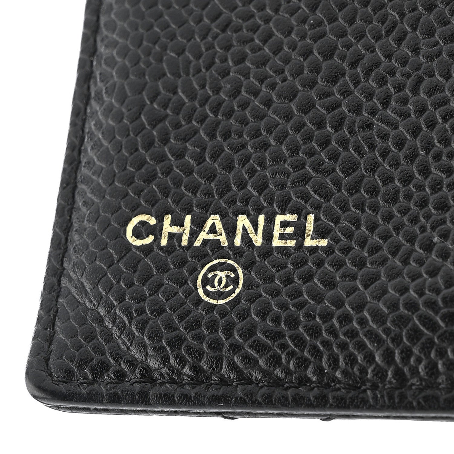 Caviar Quilted Compact French Flap Wallet Black