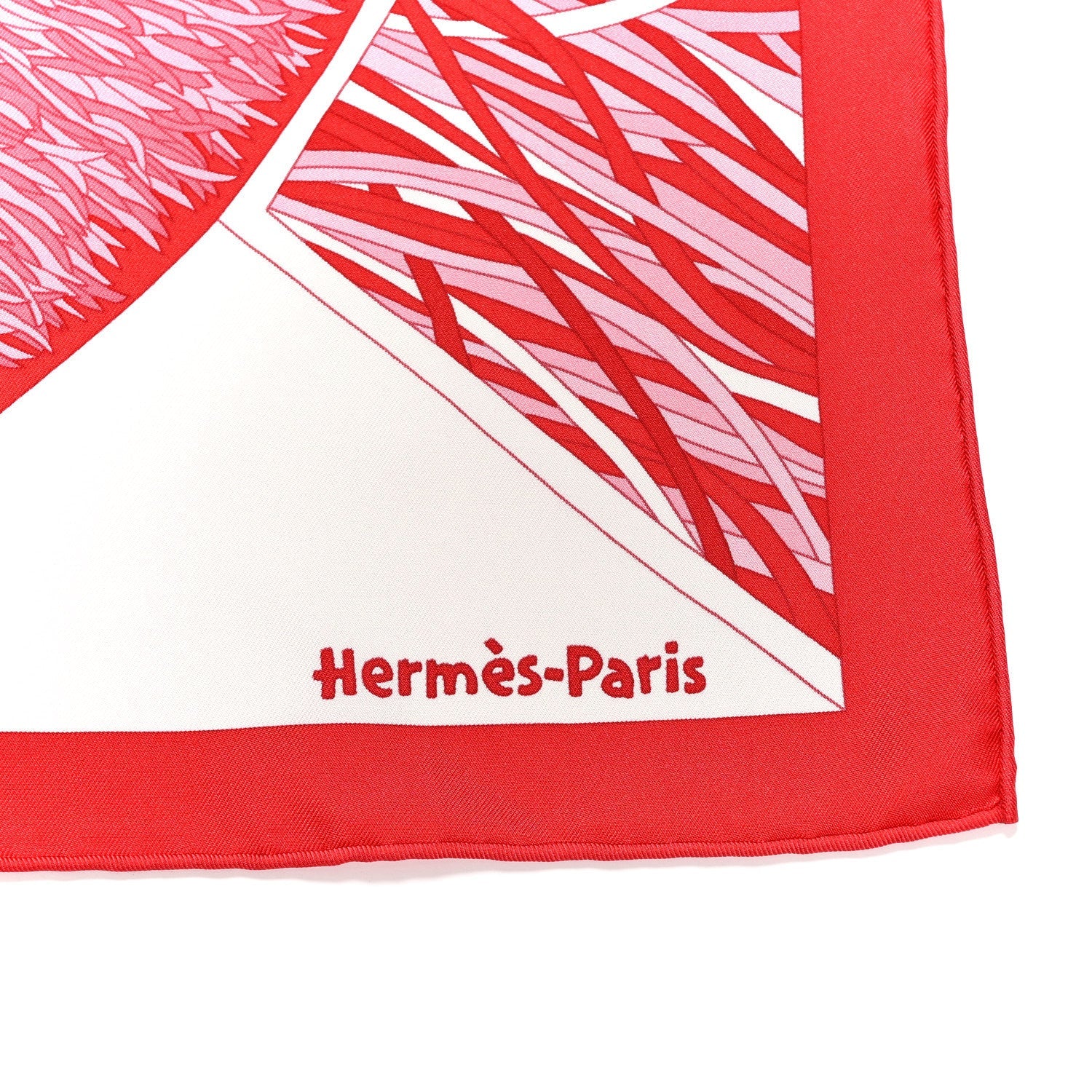 Silk A Travers Champs Scarf 90 Rouge Rose Multicolor