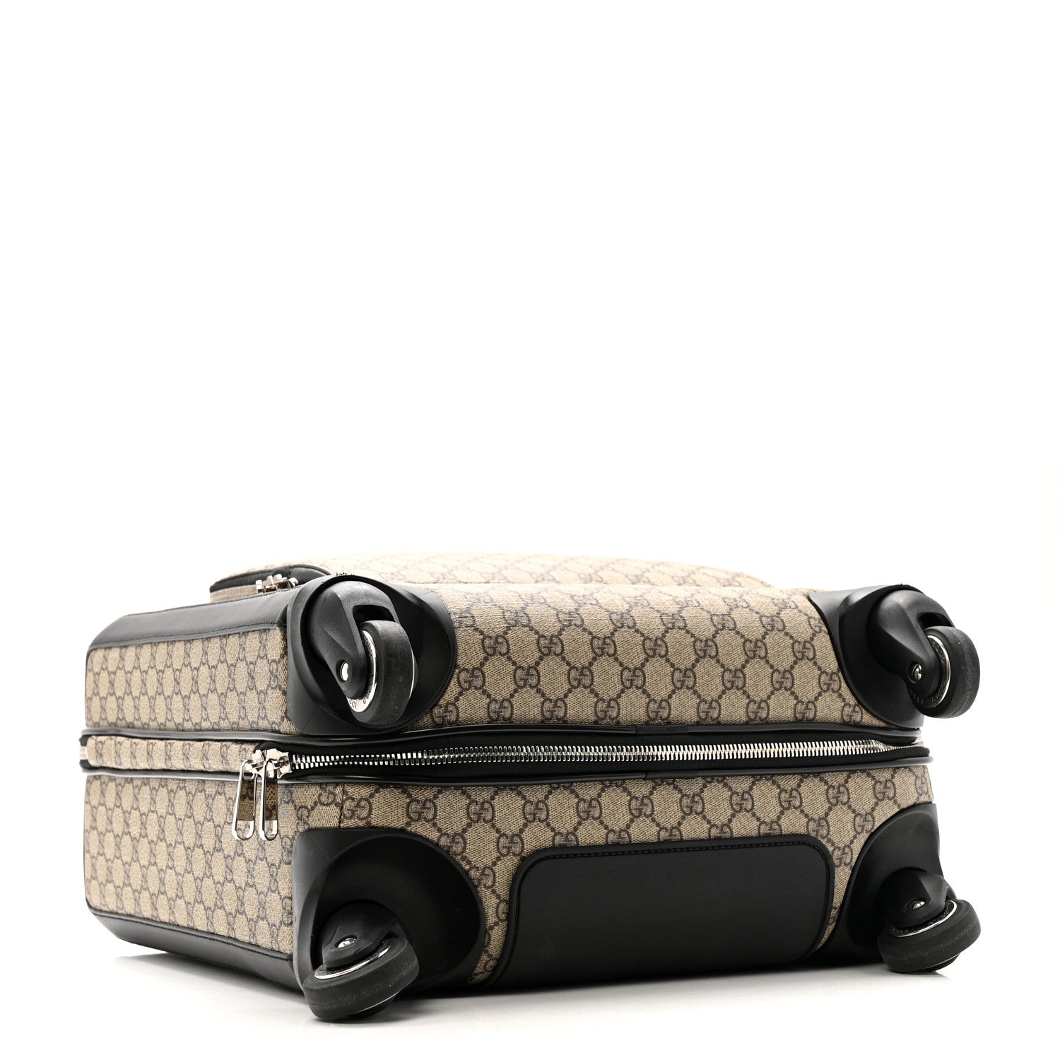 GG Supreme Monogram Calfskin Carry On Trolley Beige Ebony Black