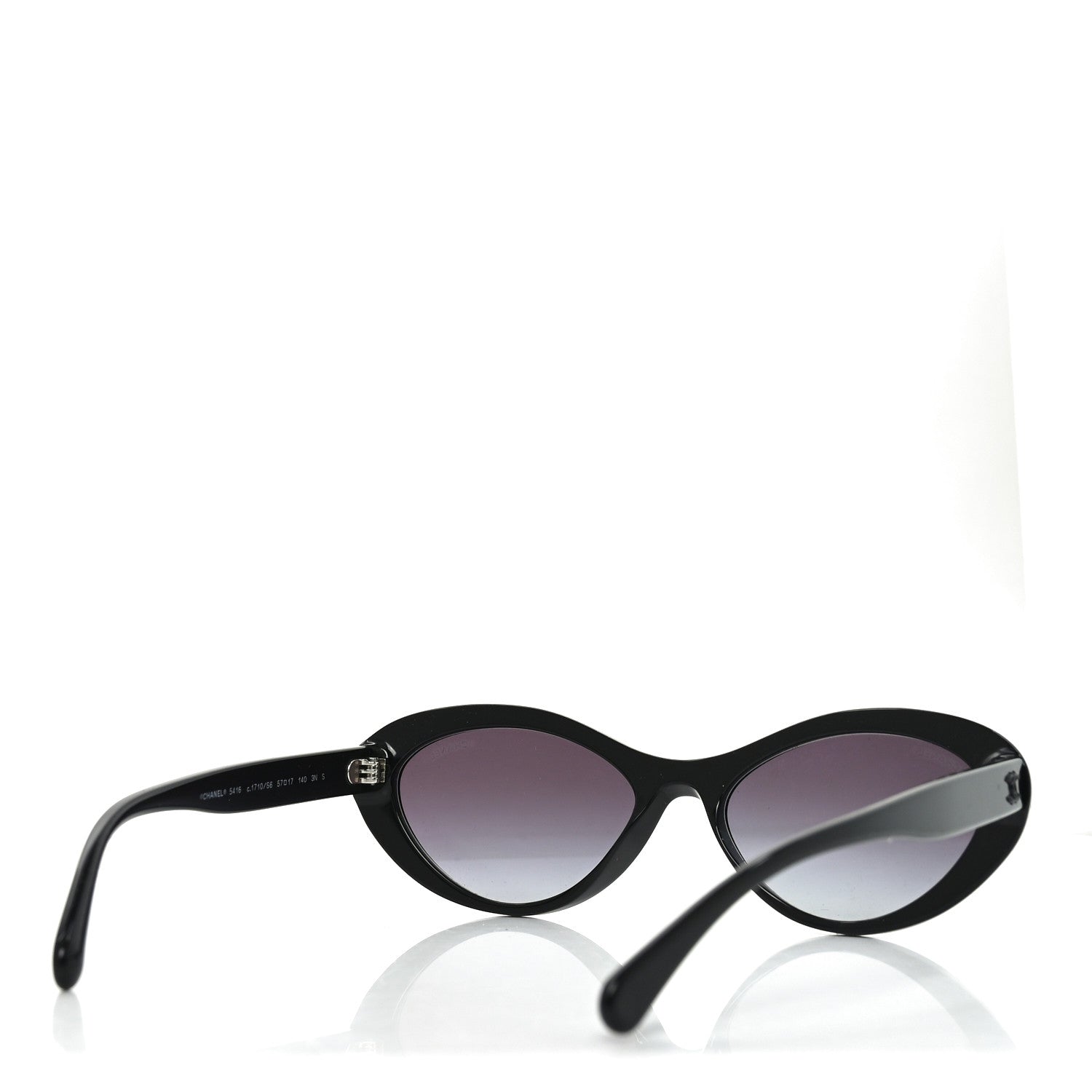 Acetate Oval Sunglasses 5416 Black Green