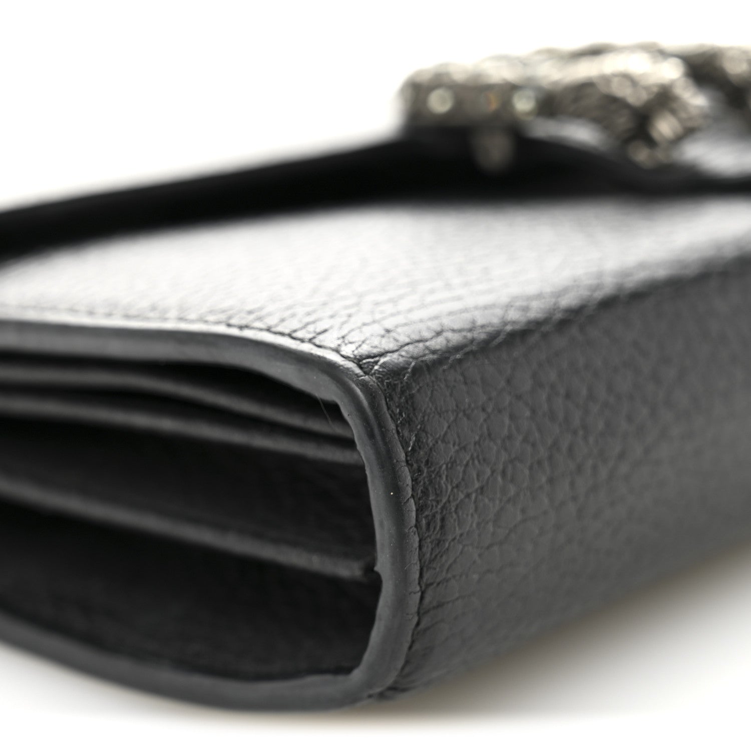 Calfskin Mini Dionysus Chain Wallet Black