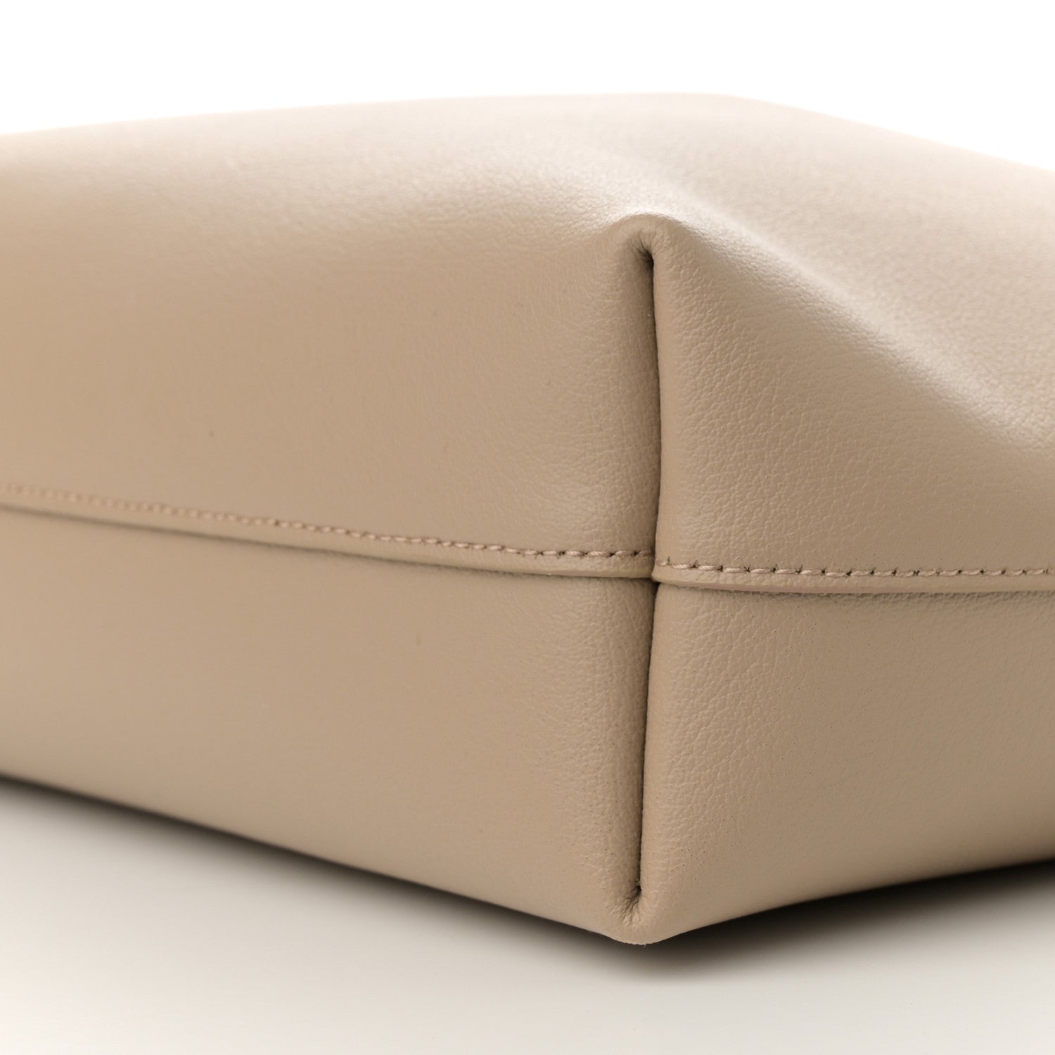 Calfskin Toy Shopping Tote Nude Powder