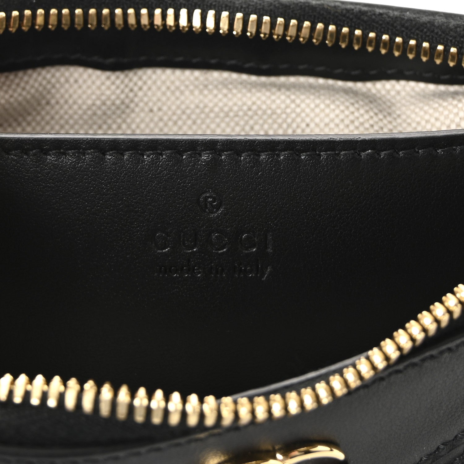 Calfskin GG Matelasse Chain Handbag Black Natural