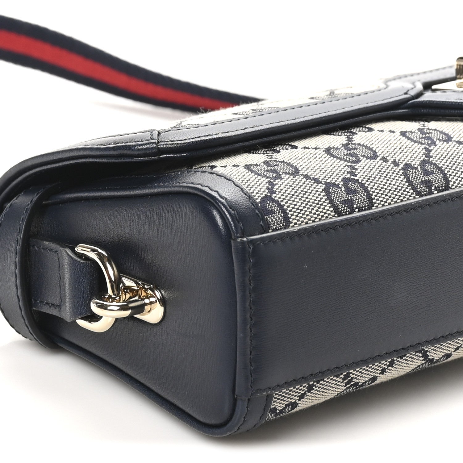 GG Monogram Small Luce Shoulder Bag Beige Blue
