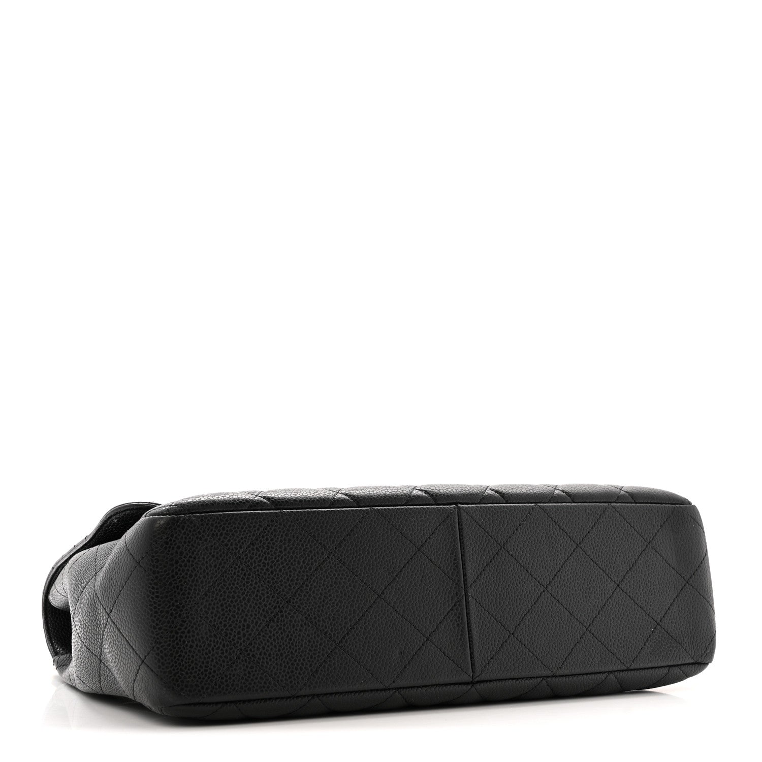 Caviar Quilted Jumbo Single Flap Black