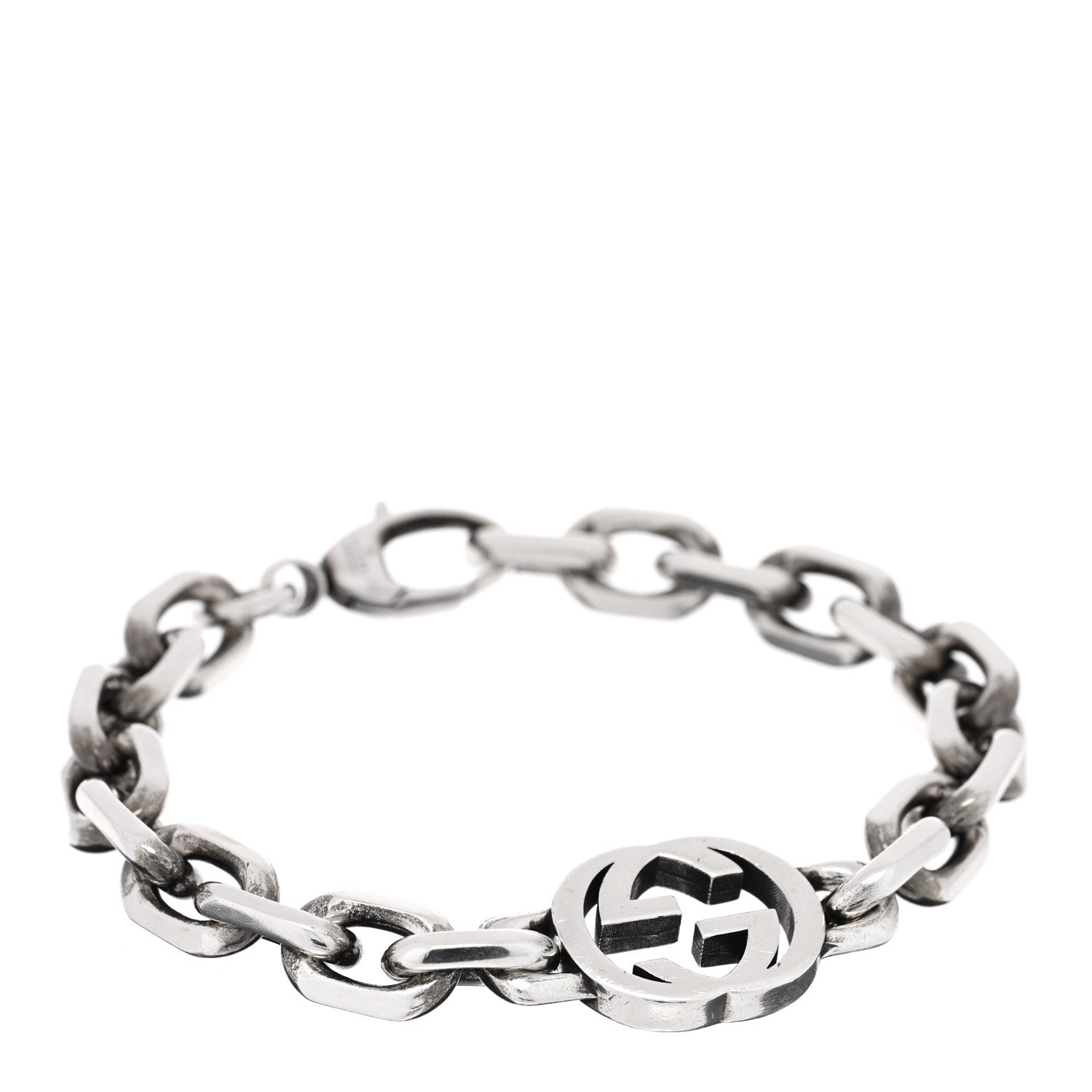 Sterling Silver Interlocking G Link Bracelet