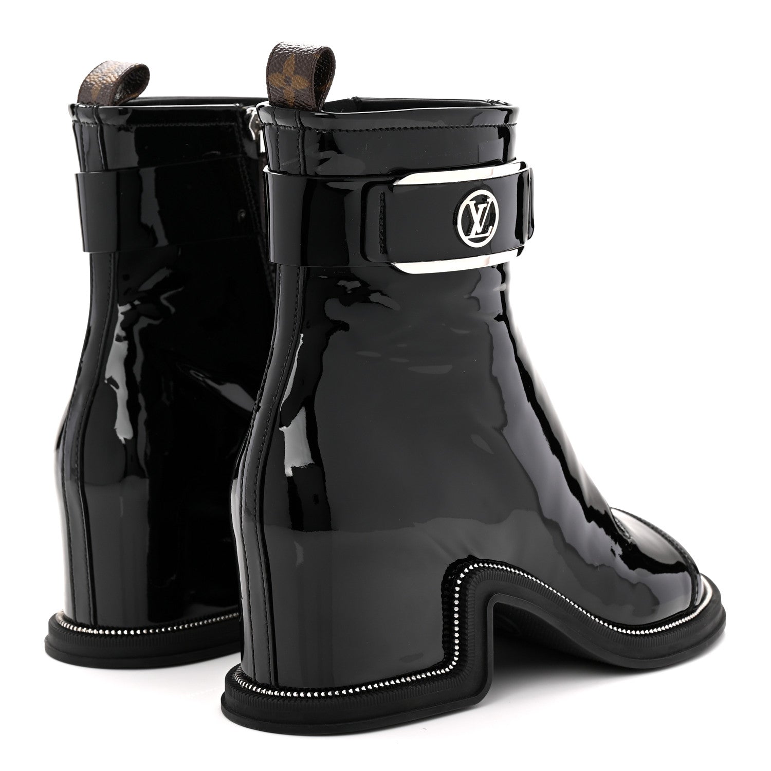 Patent Calfskin Moonlight Boots 37 Black