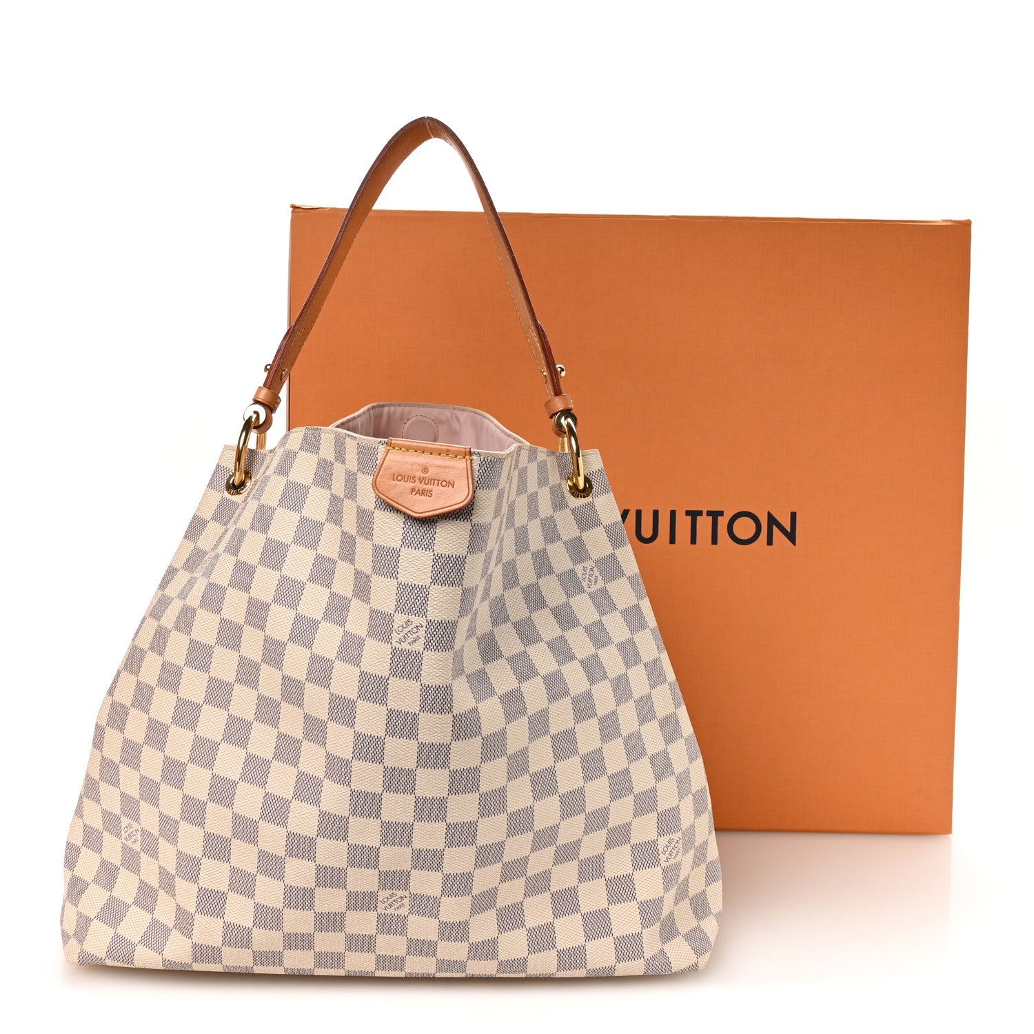 Damier Azur Graceful MM Rose Ballerine