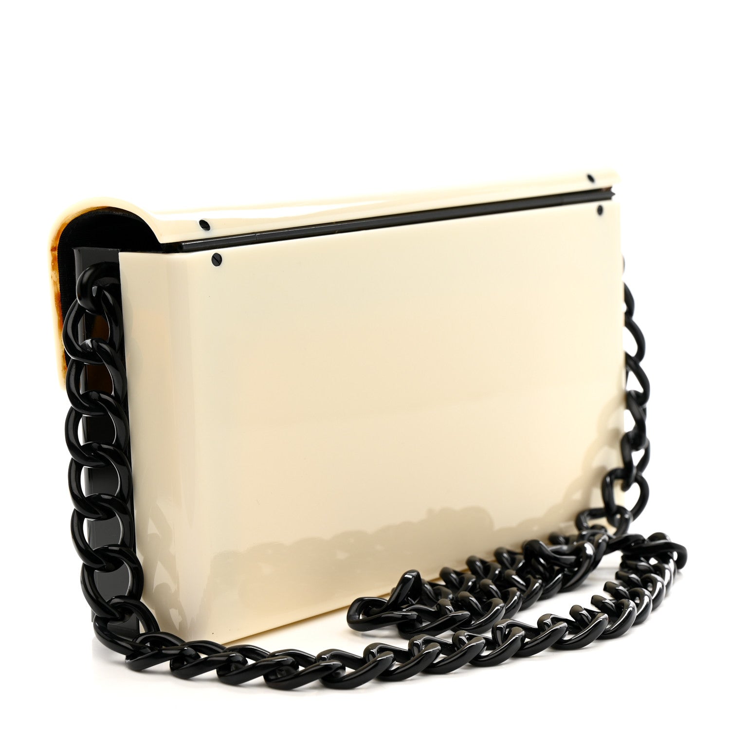 Acrylic Single Flap Black White