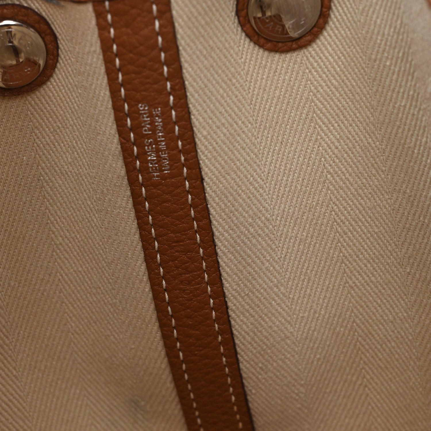 Grand Chevron Weave Negonda Garden Party 30 TPM Tote Craie Gold