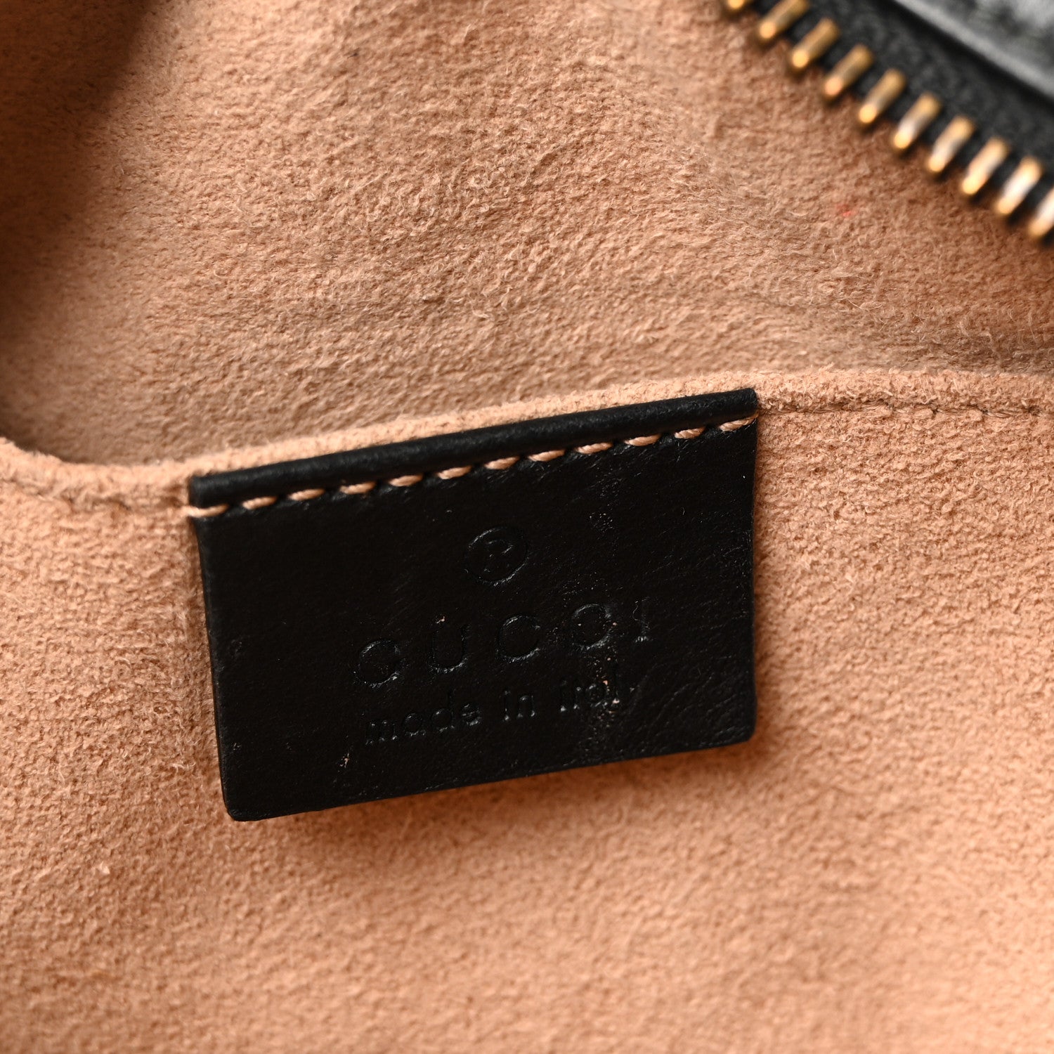 Calfskin Matelasse Mini GG Marmont Chain Shoulder Bag Black
