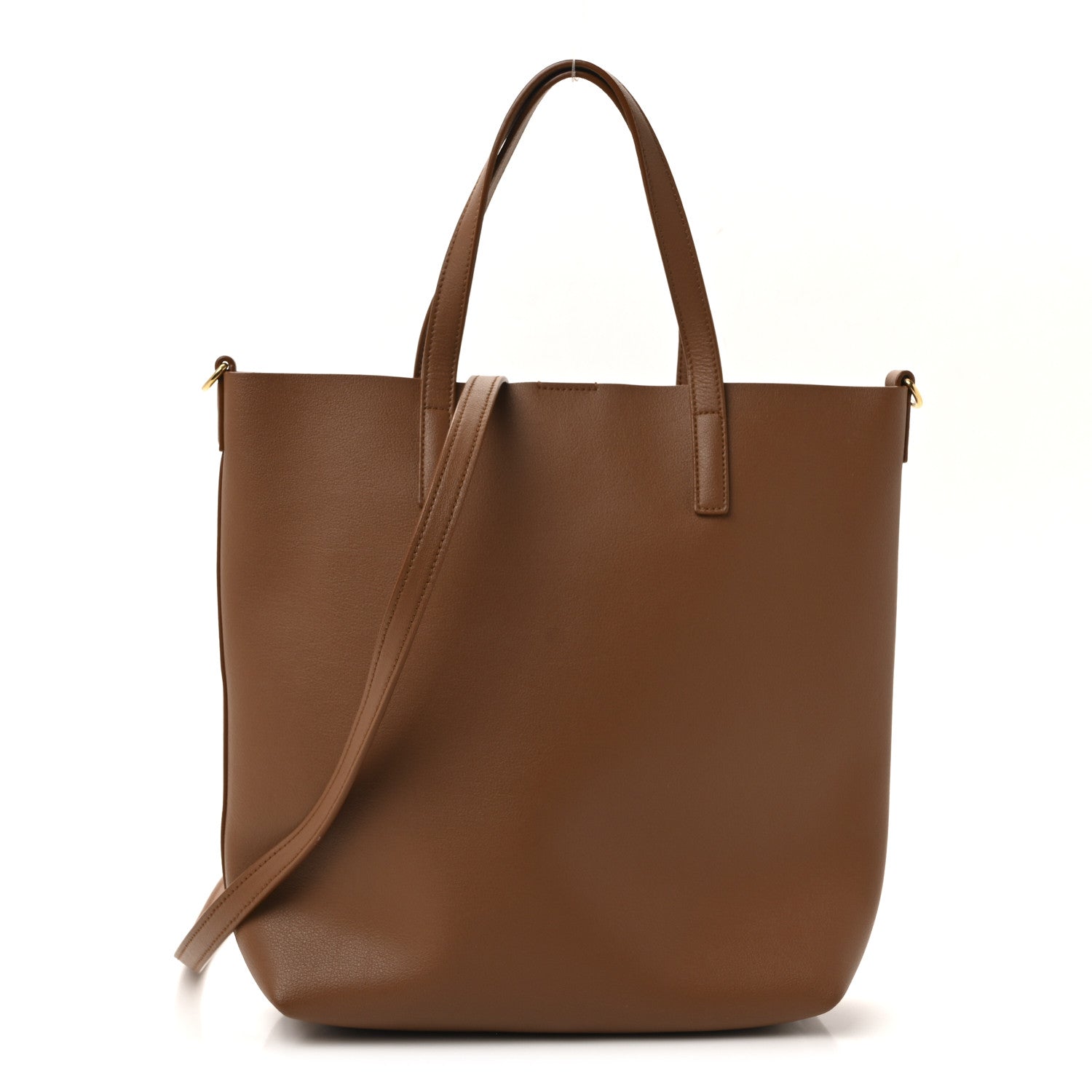 Calfskin Toy Shopping Tote Dark Tan