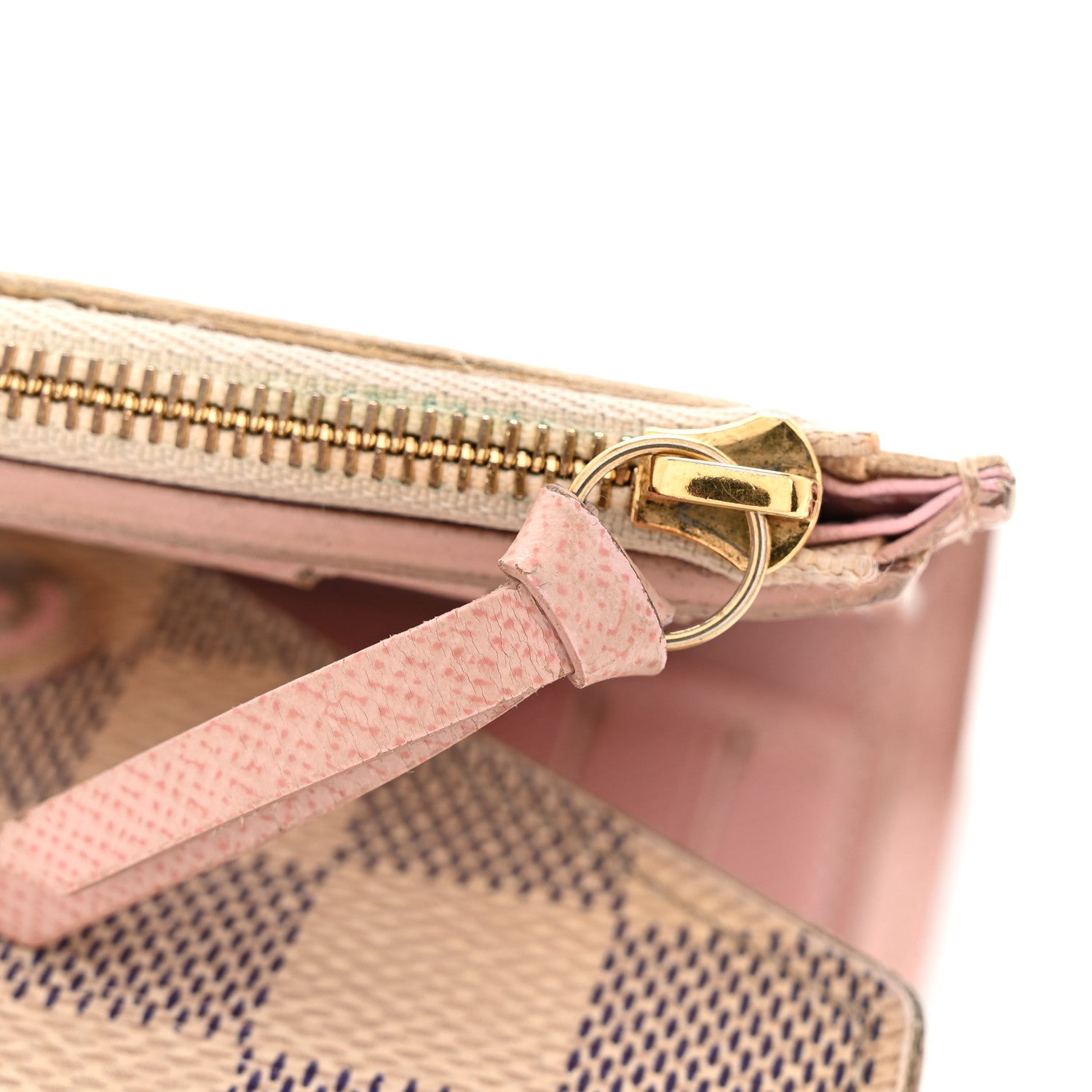 Damier Azur Victorine Wallet Rose Ballerine