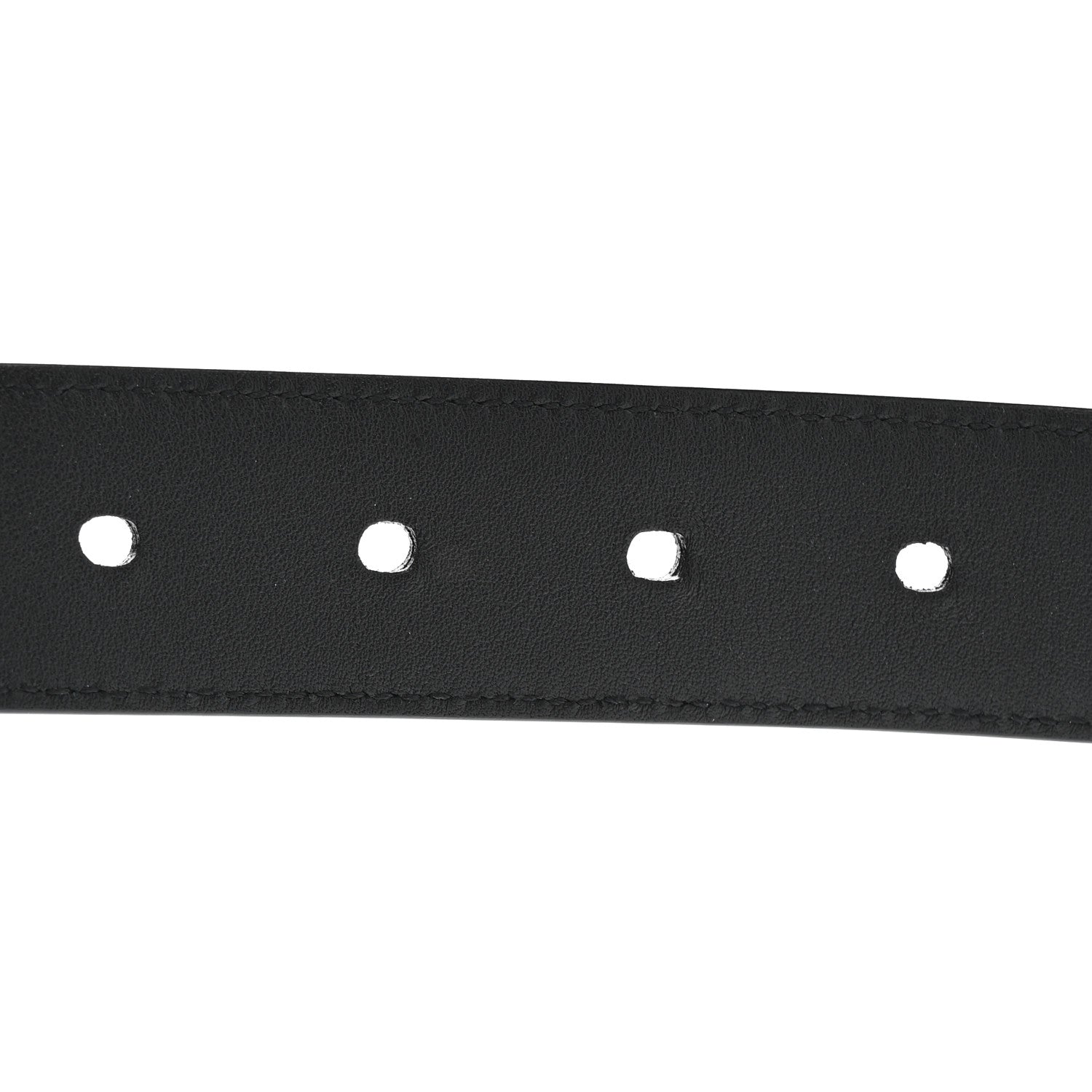 Smooth Calfskin Monogram Square Buckle Belt 75 30 Black