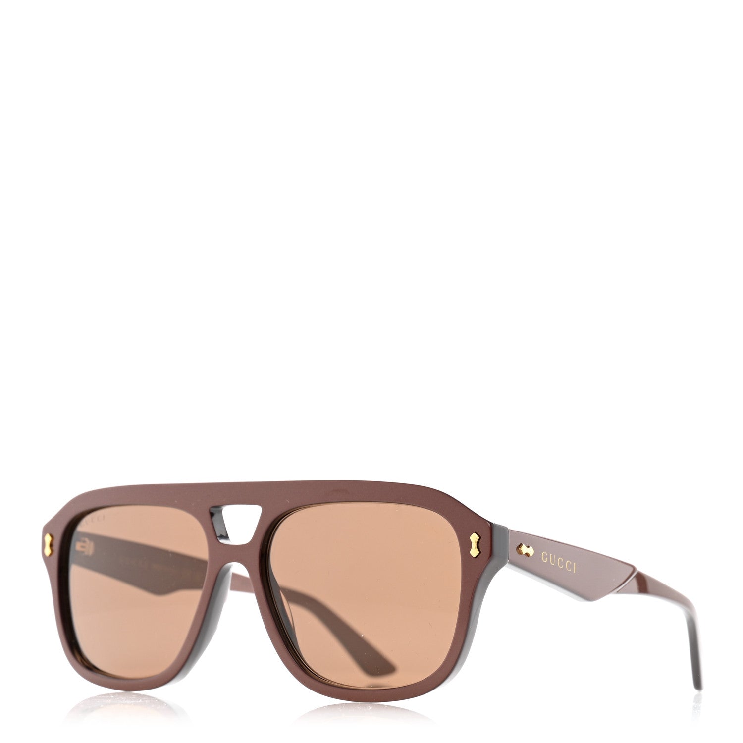 Acetate Aviator Sunglasses GG1263S Burgundy