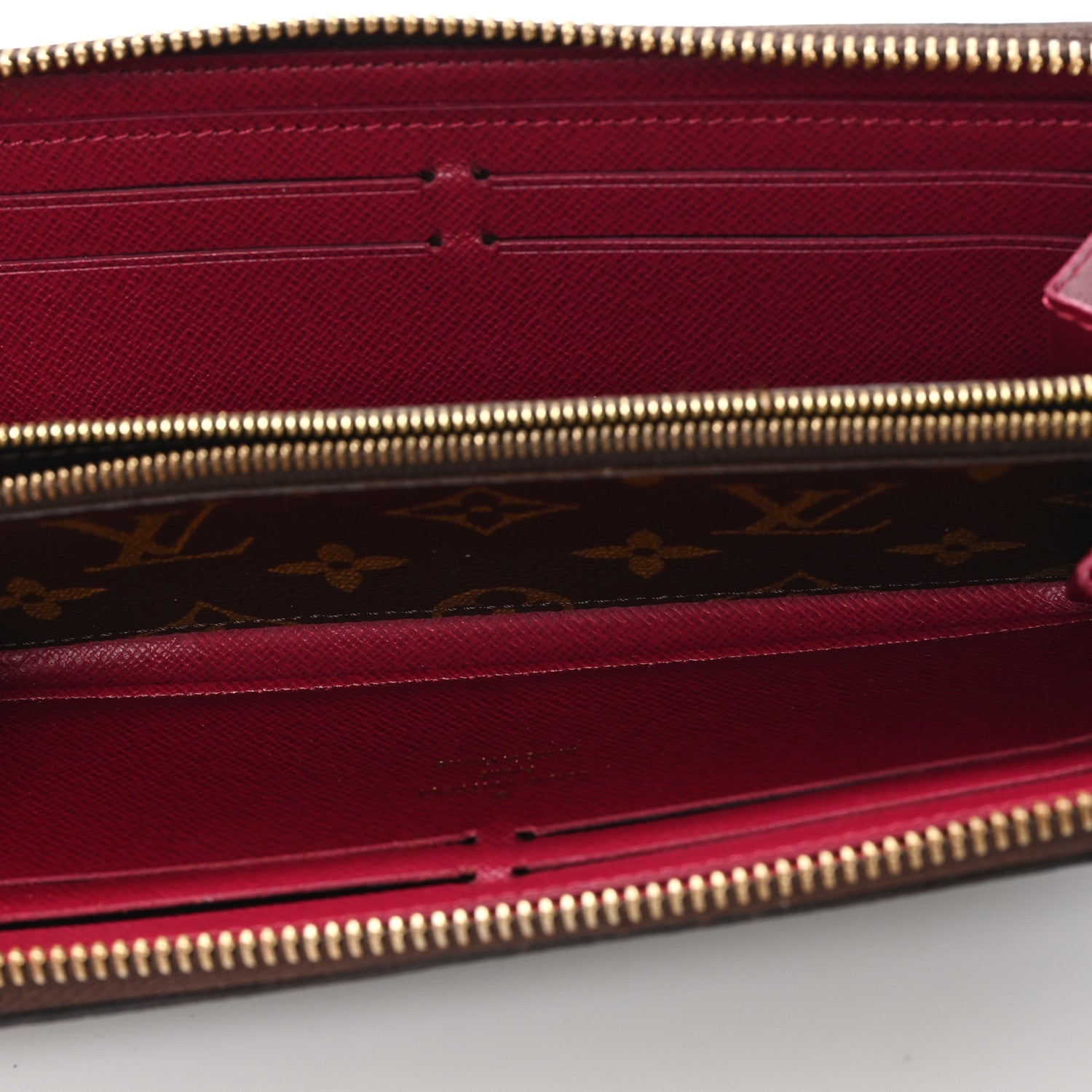 Monogram Clemence Wallet Fuchsia