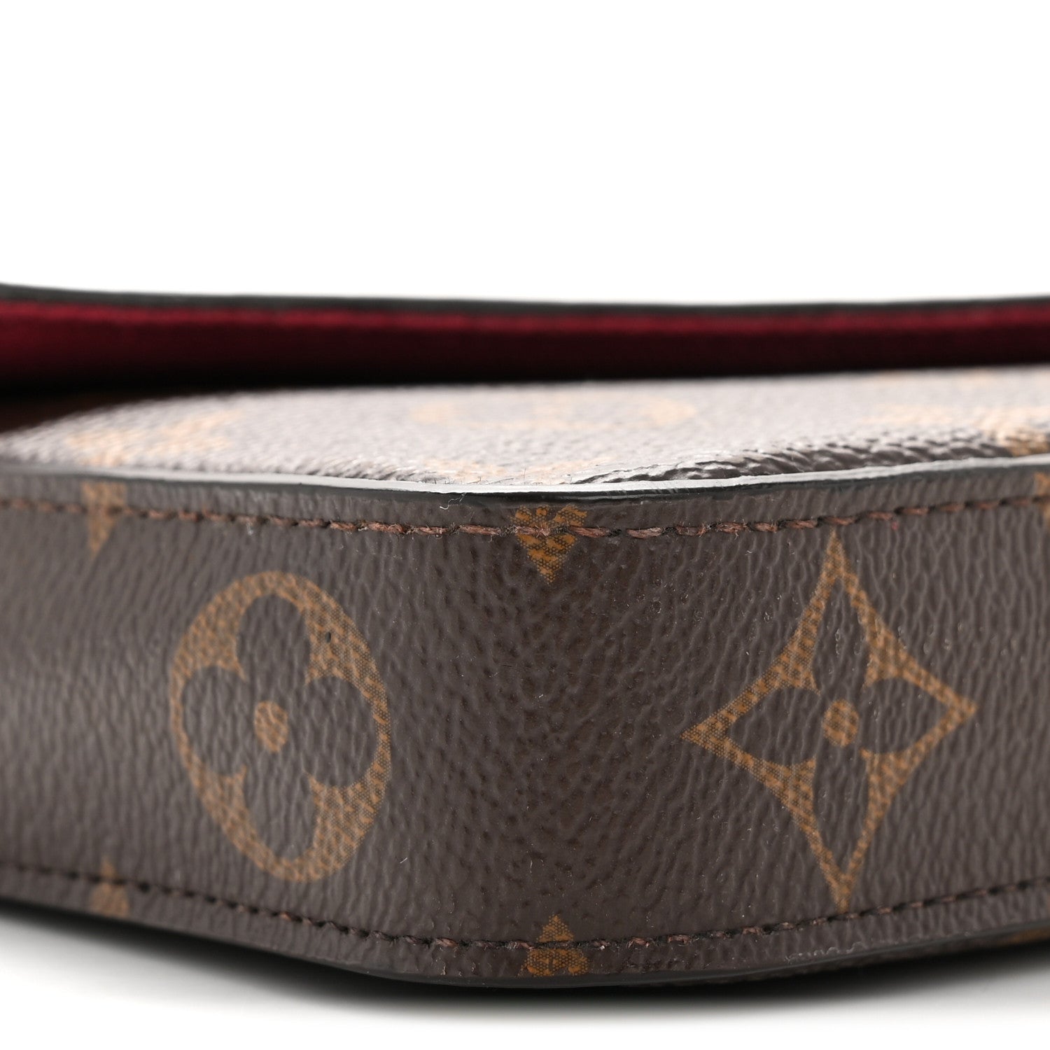 Monogram Pochette Felicie Chain Wallet Fuchsia