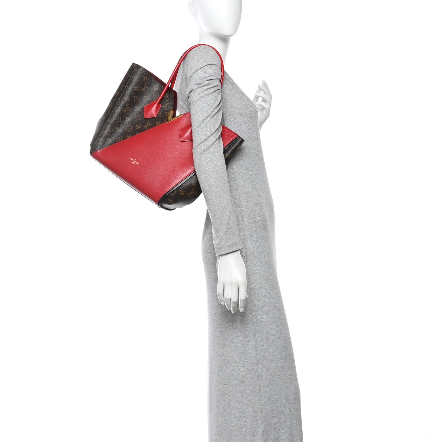 Calfskin Monogram Kimono Tote Cherry