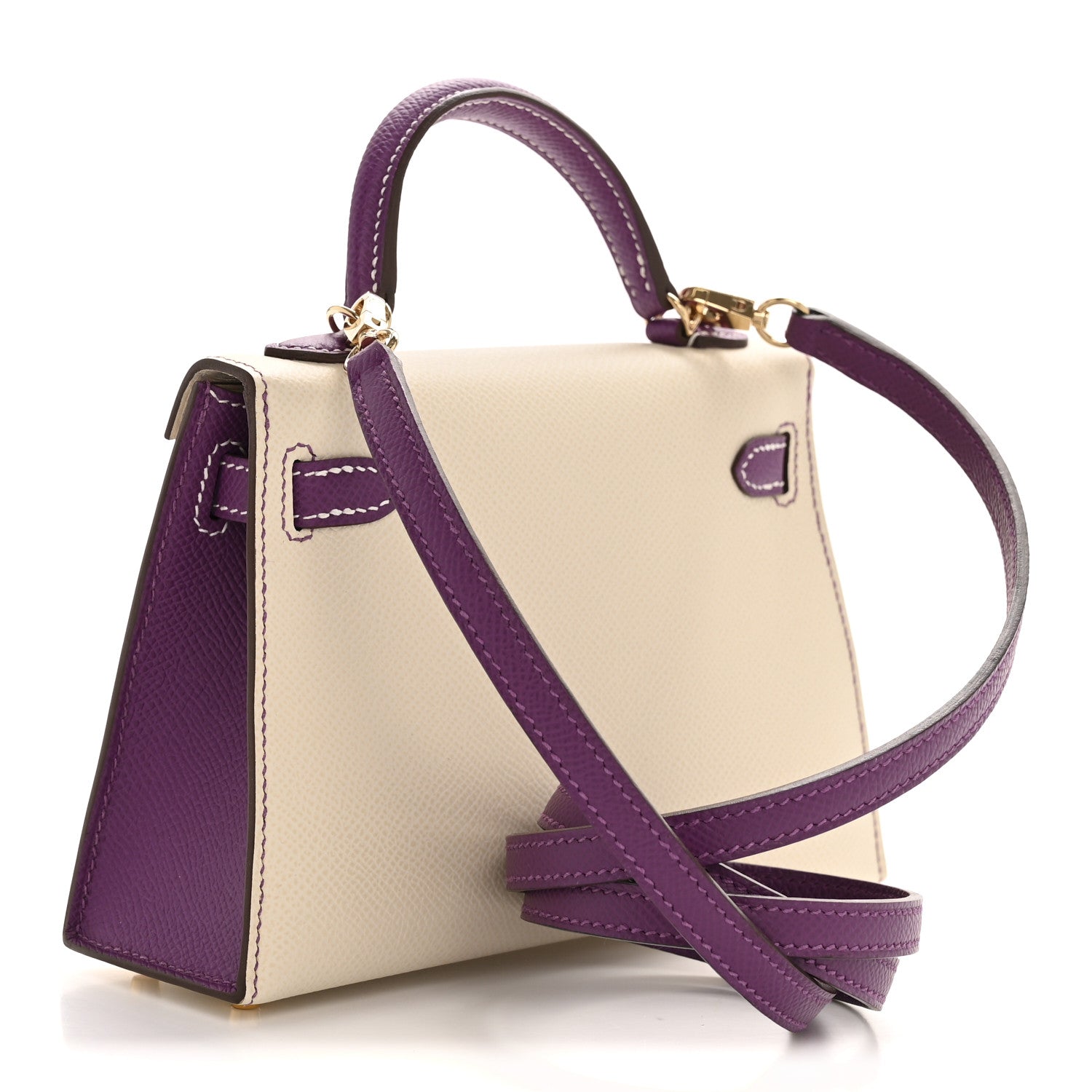 Epsom Mini Horseshoe Kelly Sellier 20 Craie Anemone