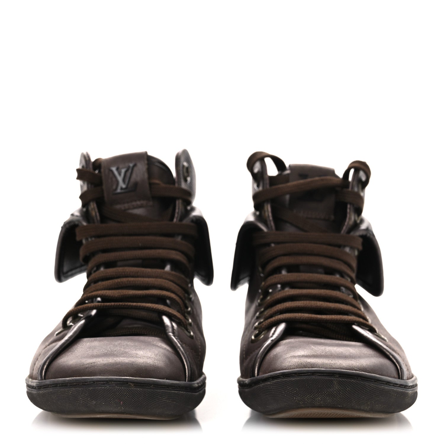 Calfskin Monogram Brea Sneaker 34.5 Brown