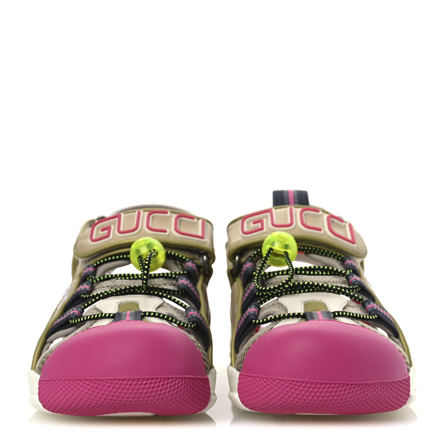 Mesh Fabric Tinsel Sport Sandals 36.5 Loess Sand Box Pink