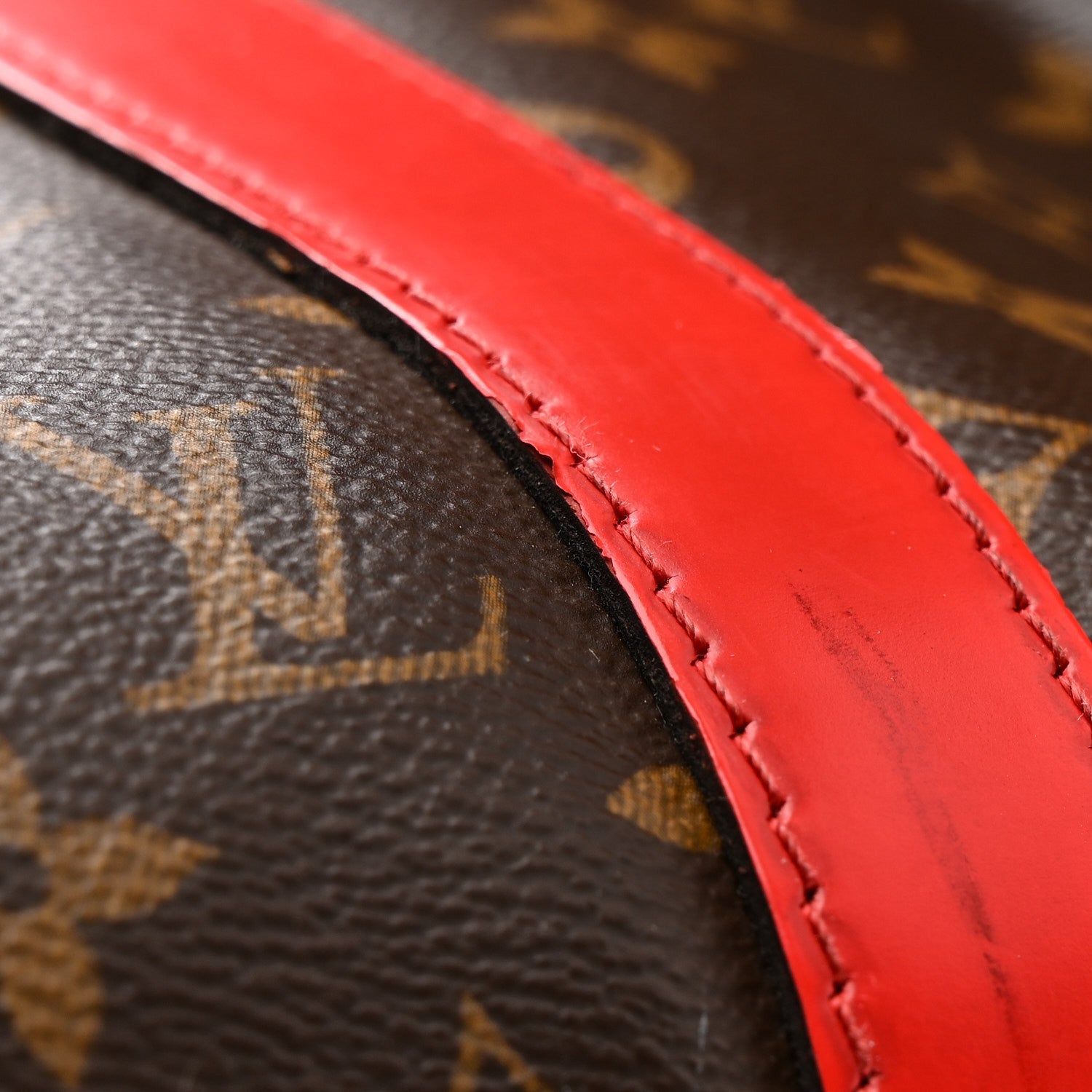 Calfskin Monogram Keepall Bandouliere 50 Coquelicot