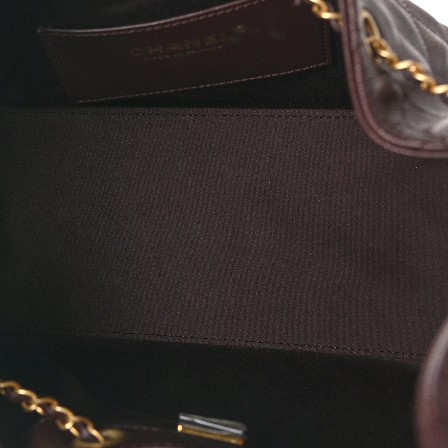 Caviar Quilted Small Chanel 25 Handbag Dark Brown