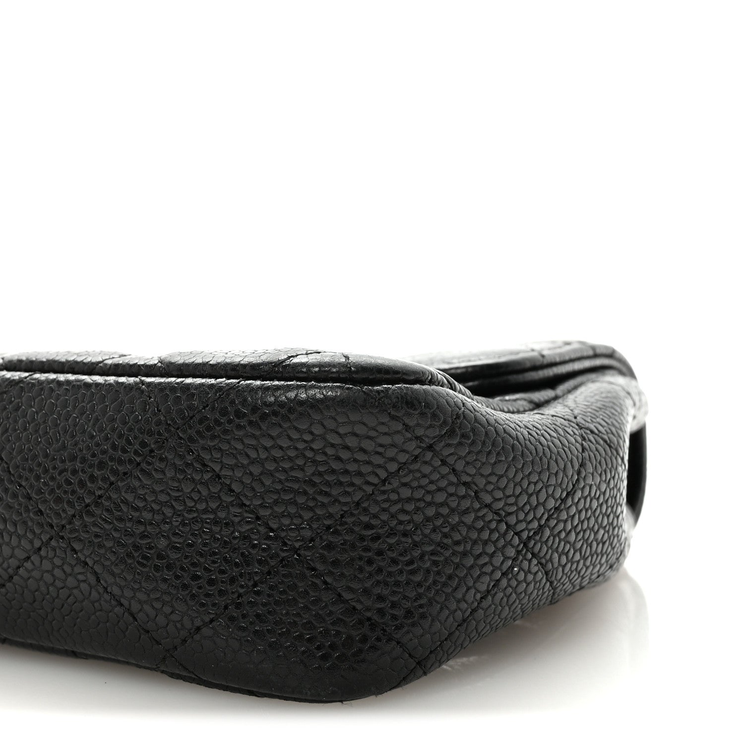Caviar Quilted East West Flap Black