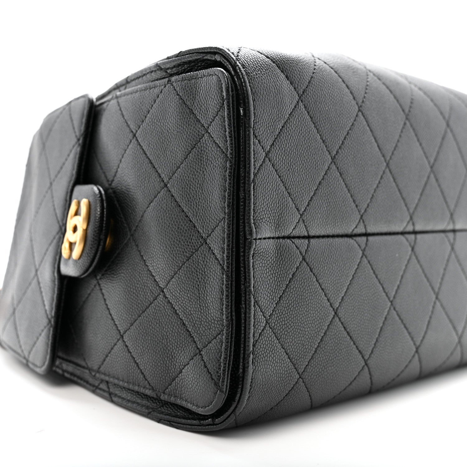 Caviar Quilted Small Chanel 25 Handbag Black