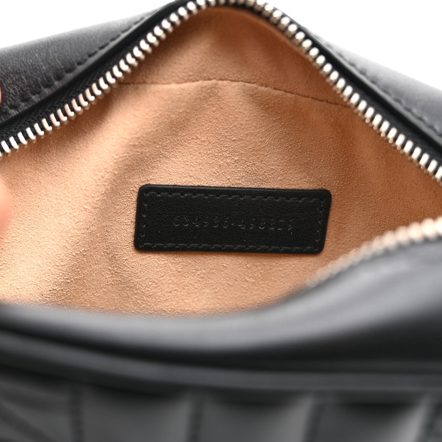Calfskin Matelasse Aria Mini GG Marmont Chain Shoulder Bag Black