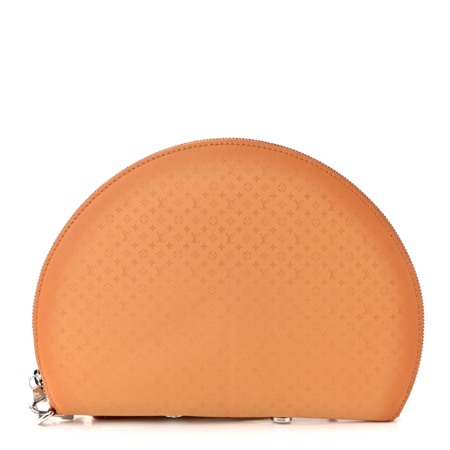 Calfskin Monogram Fortune Cookie Pouch Purple