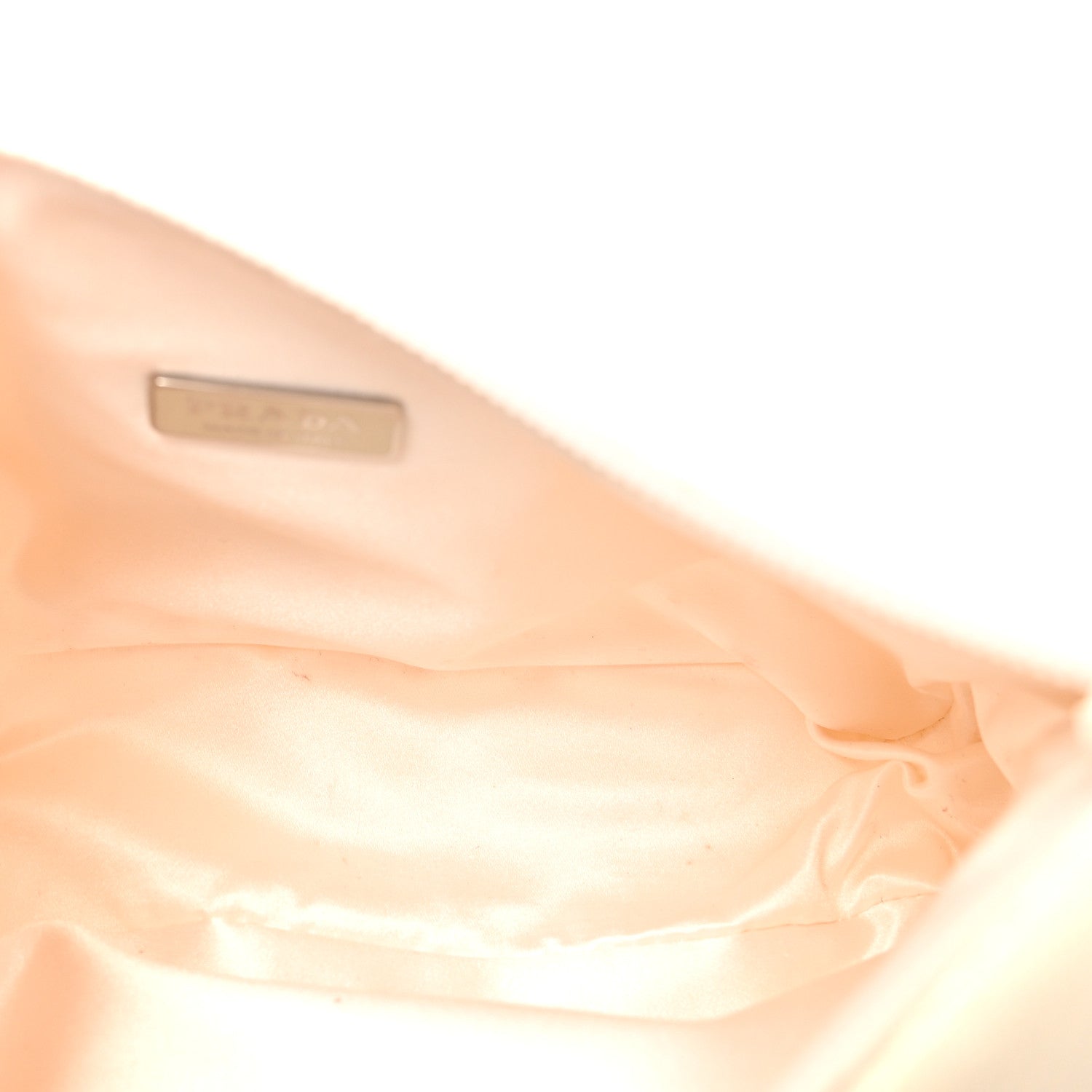 Satin Crystal Mini Re-Edition 2000 Bag White