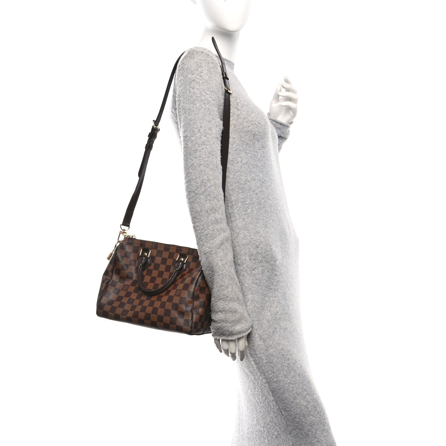 Damier Ebene Speedy Bandouliere 25
