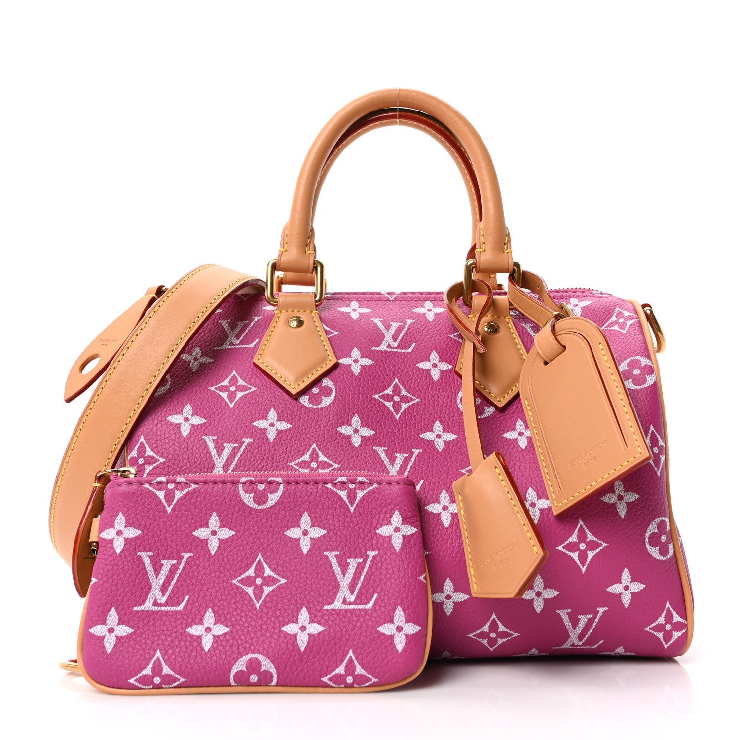 Calfskin Monogram Speedy P9 Bandouliere 25 Agate