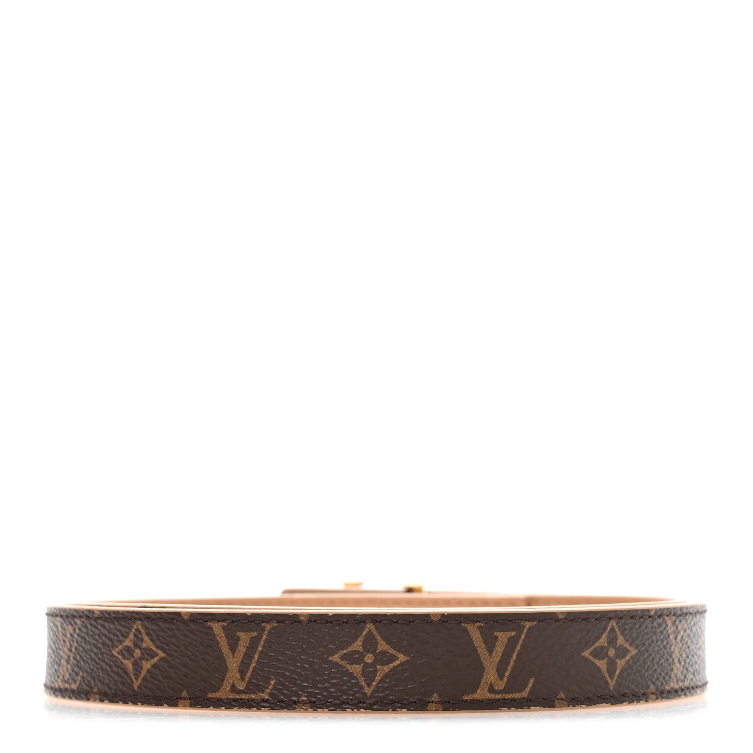 Calfskin Monogram 20mm LV Iconic Reversible Belt 75 30 Arizona Beige