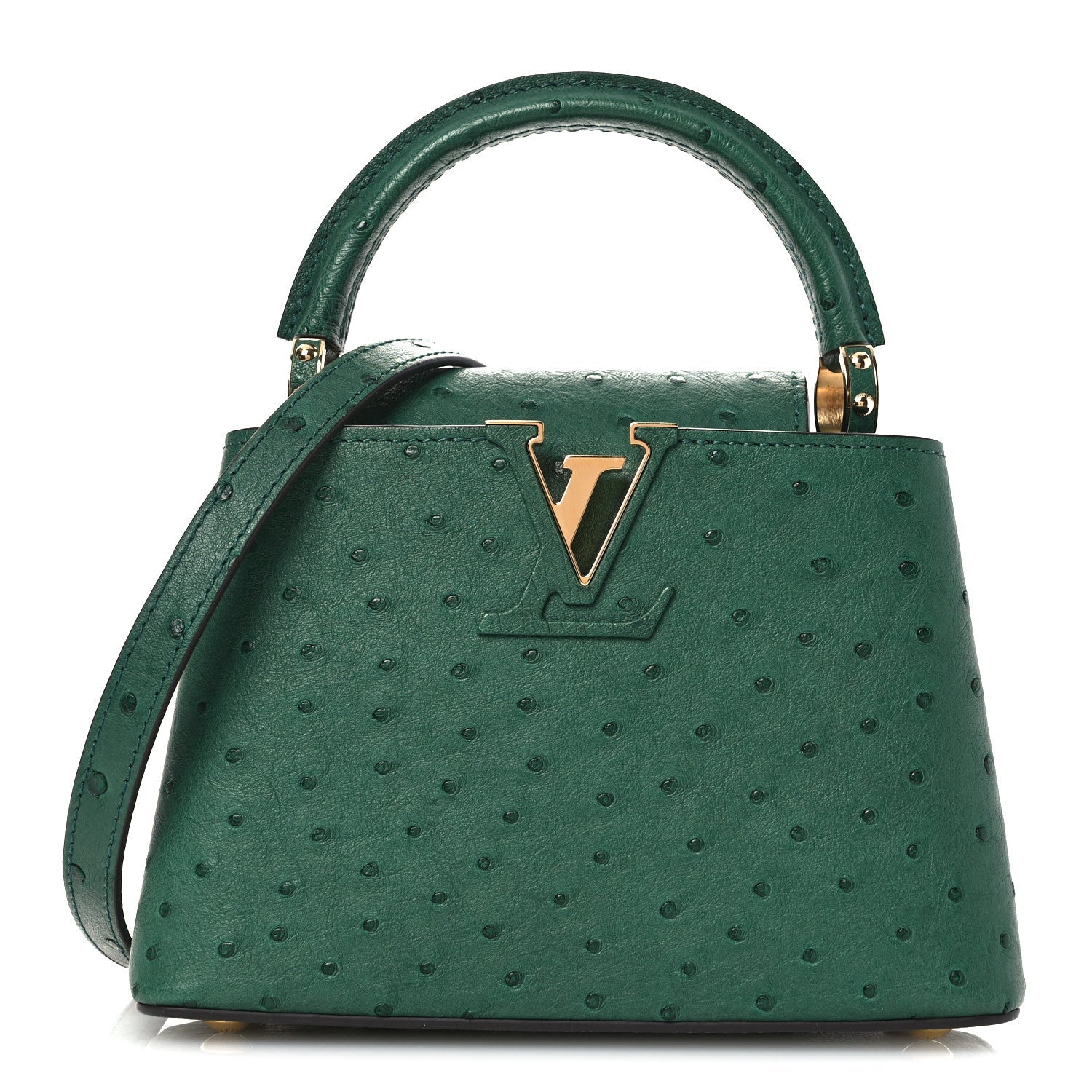 Ostrich Capucines Mini Mint