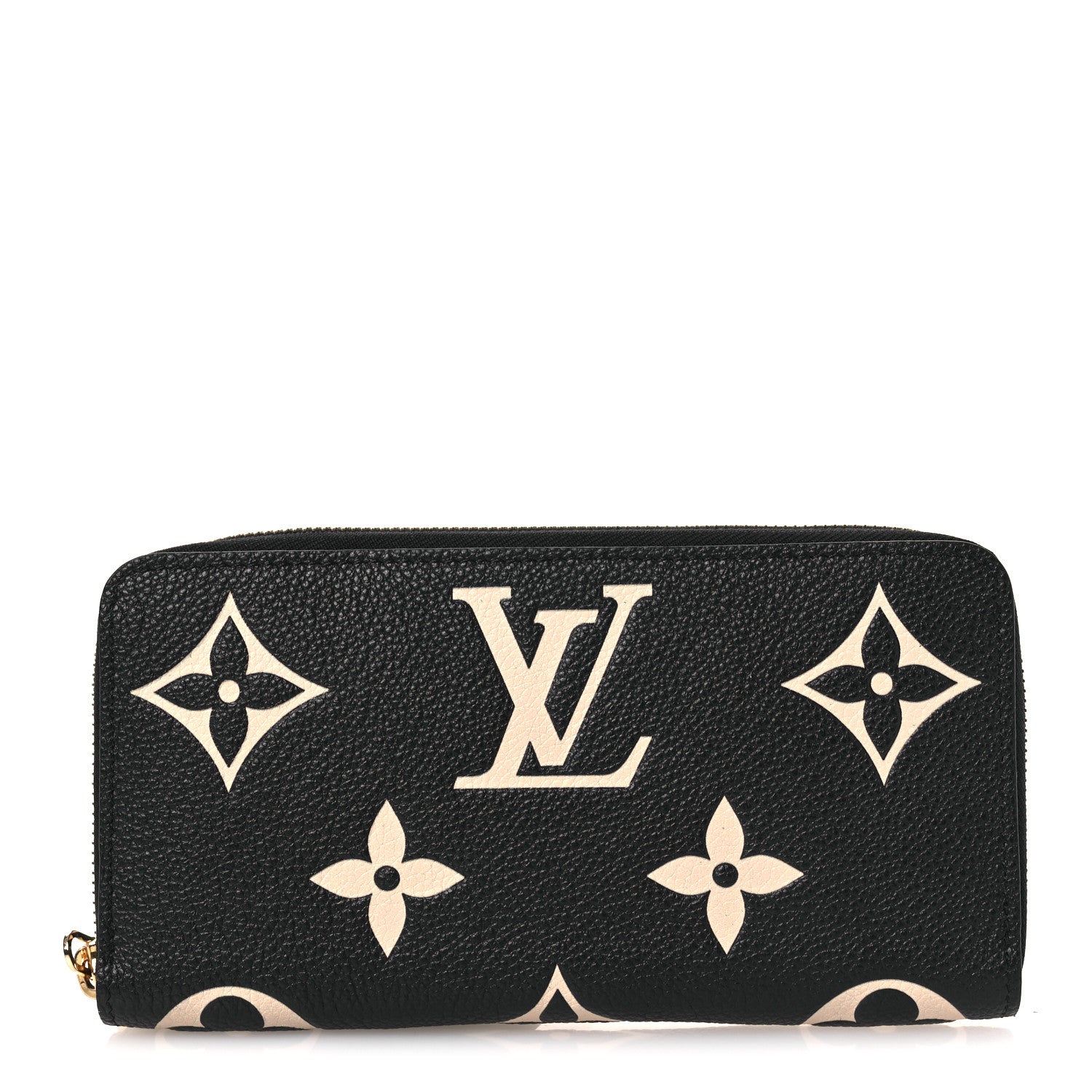 Empreinte Monogram Giant Zippy Wallet Black Beige